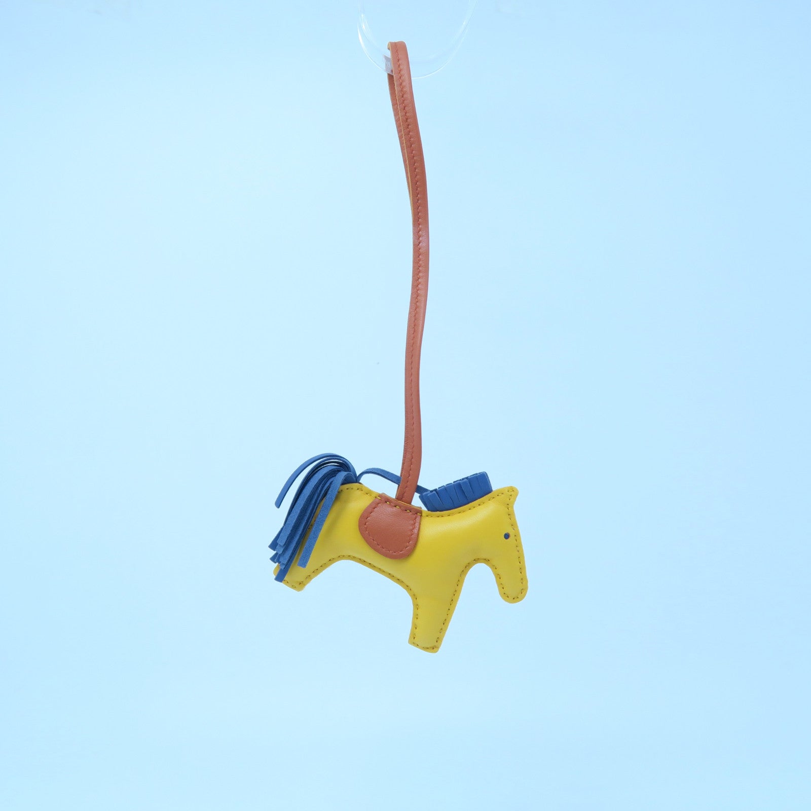 HERMES Swift皮革Rodeo S掛飾黃色/啡色/藍色