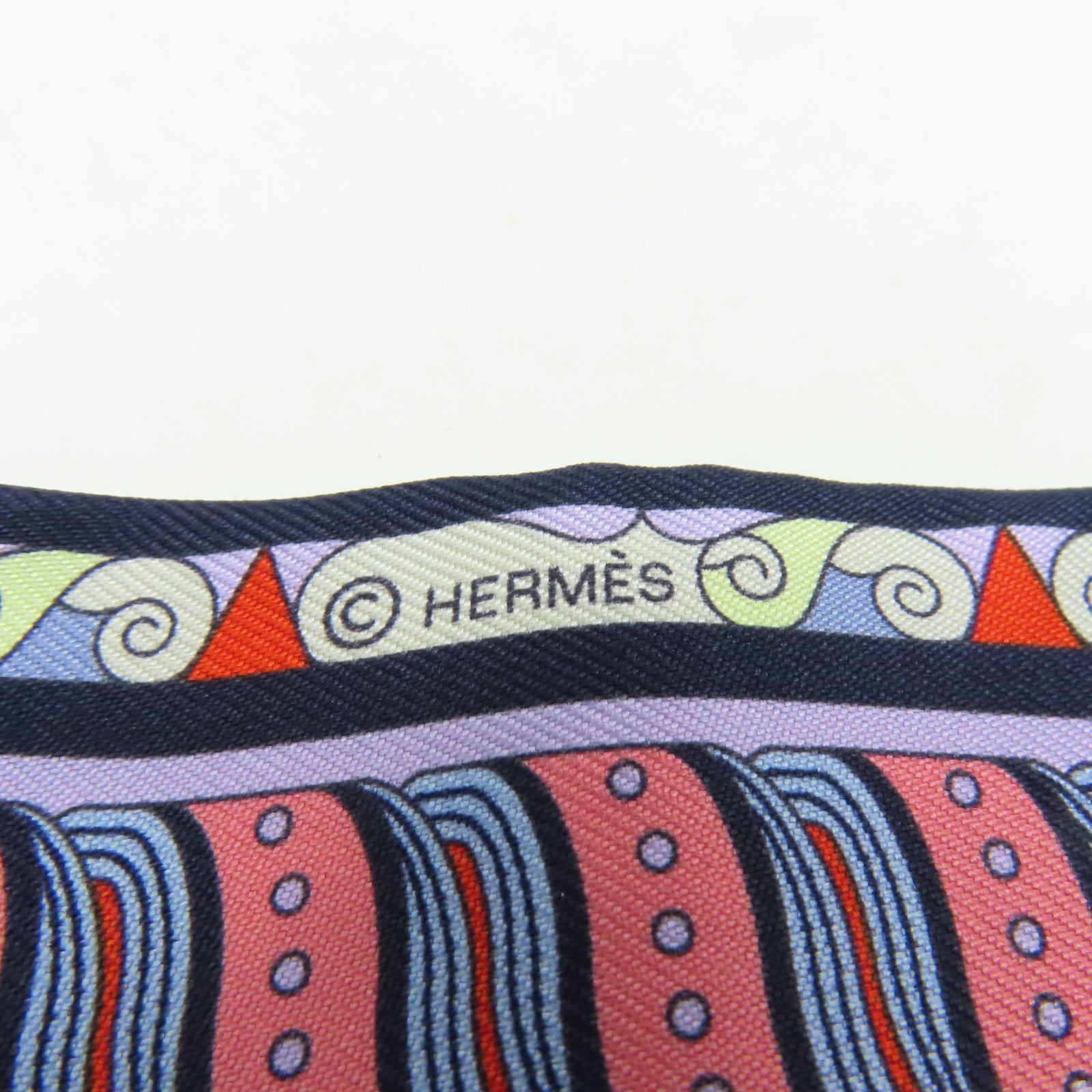 HERMES 【激減優惠】絲質Twilly Scarf絲巾寶藍色/彩色