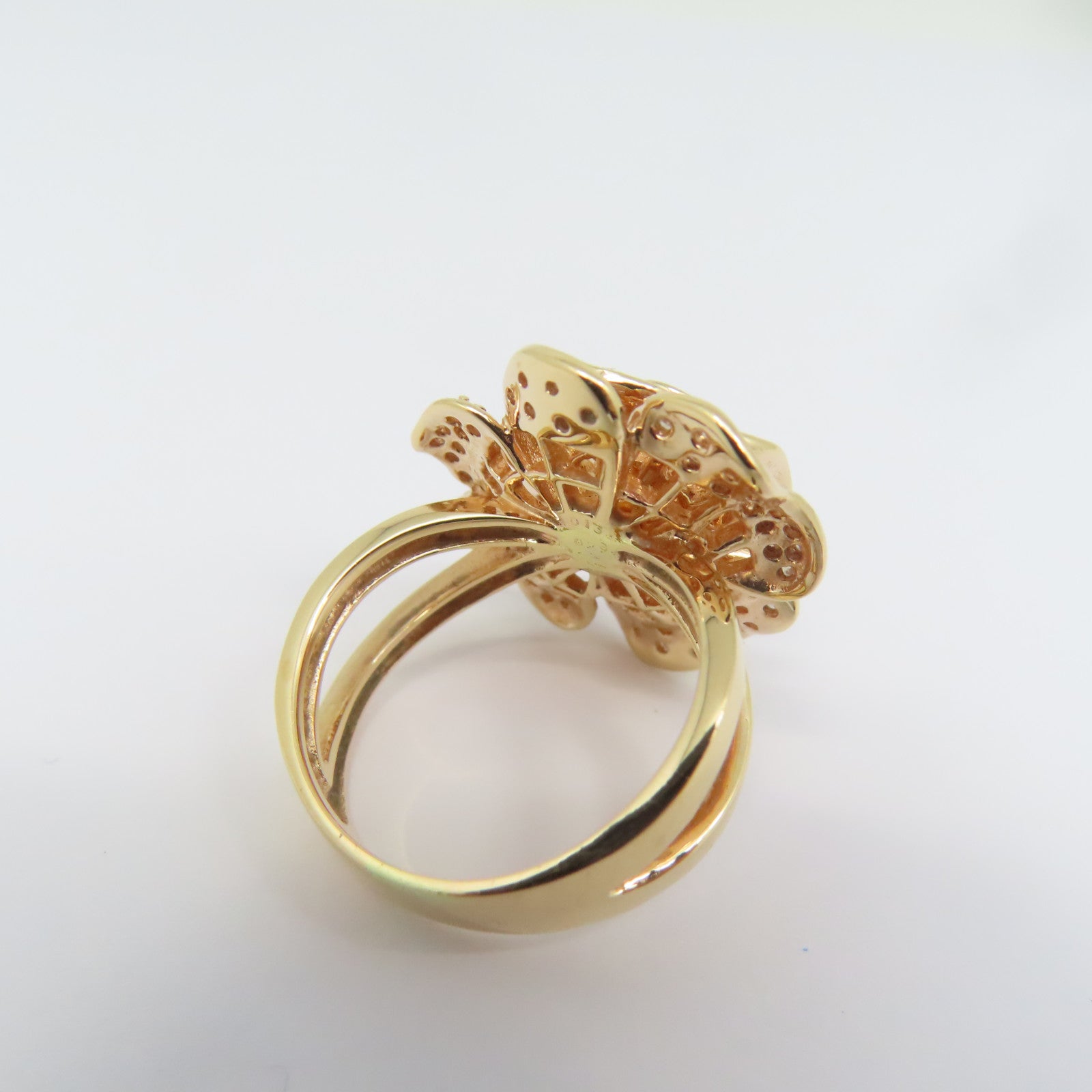 JEWELRY 18K玫瑰金Diamond Ring钻石戒指US#5.5