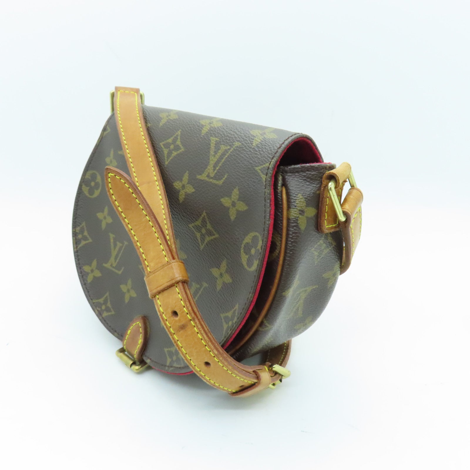 LOUIS VUITTON Monogram Tambourine金扣肩背袋棕色