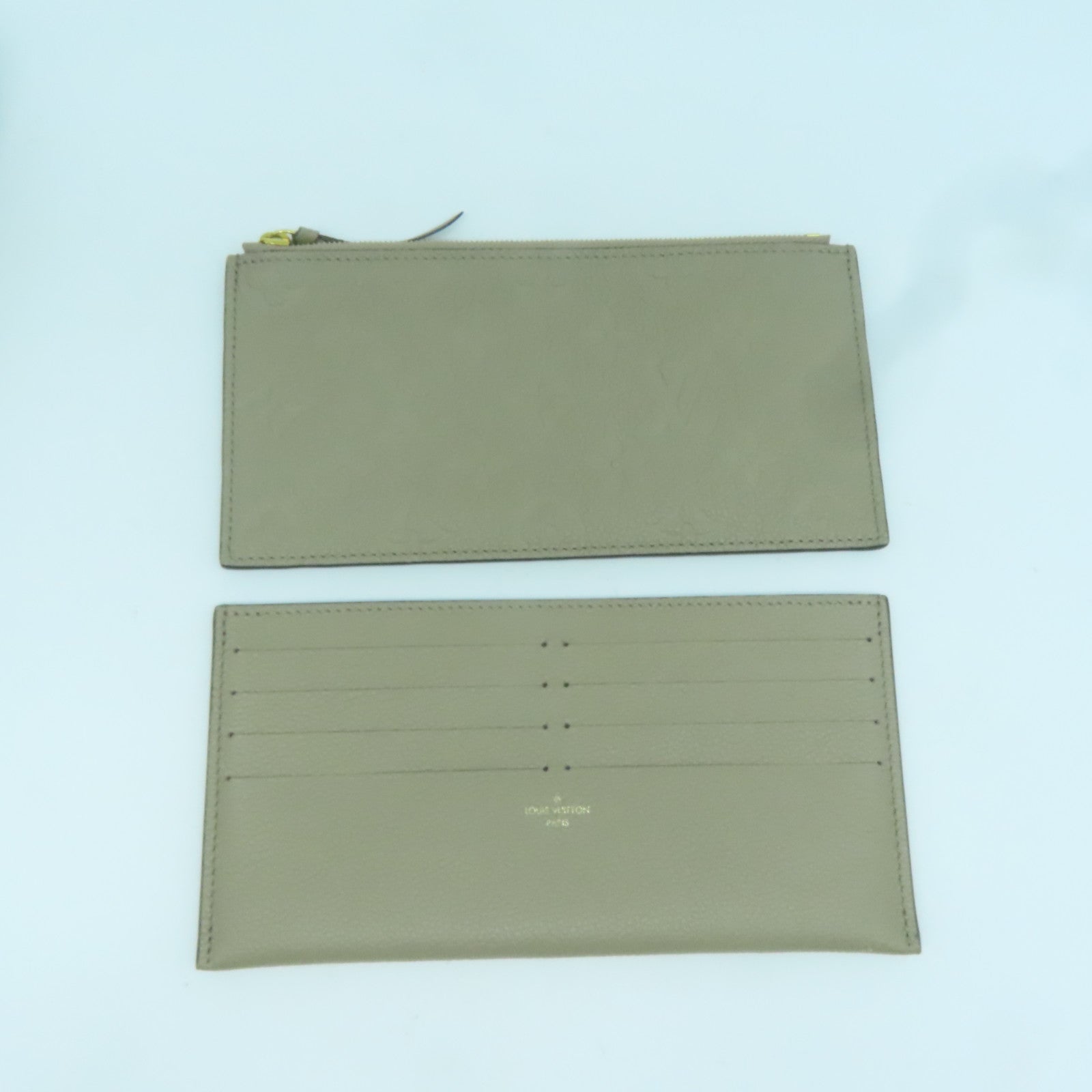 LOUIS VUITTON Monogram Empreinte Felicie Pochette金扣鏈帶肩背袋啡色