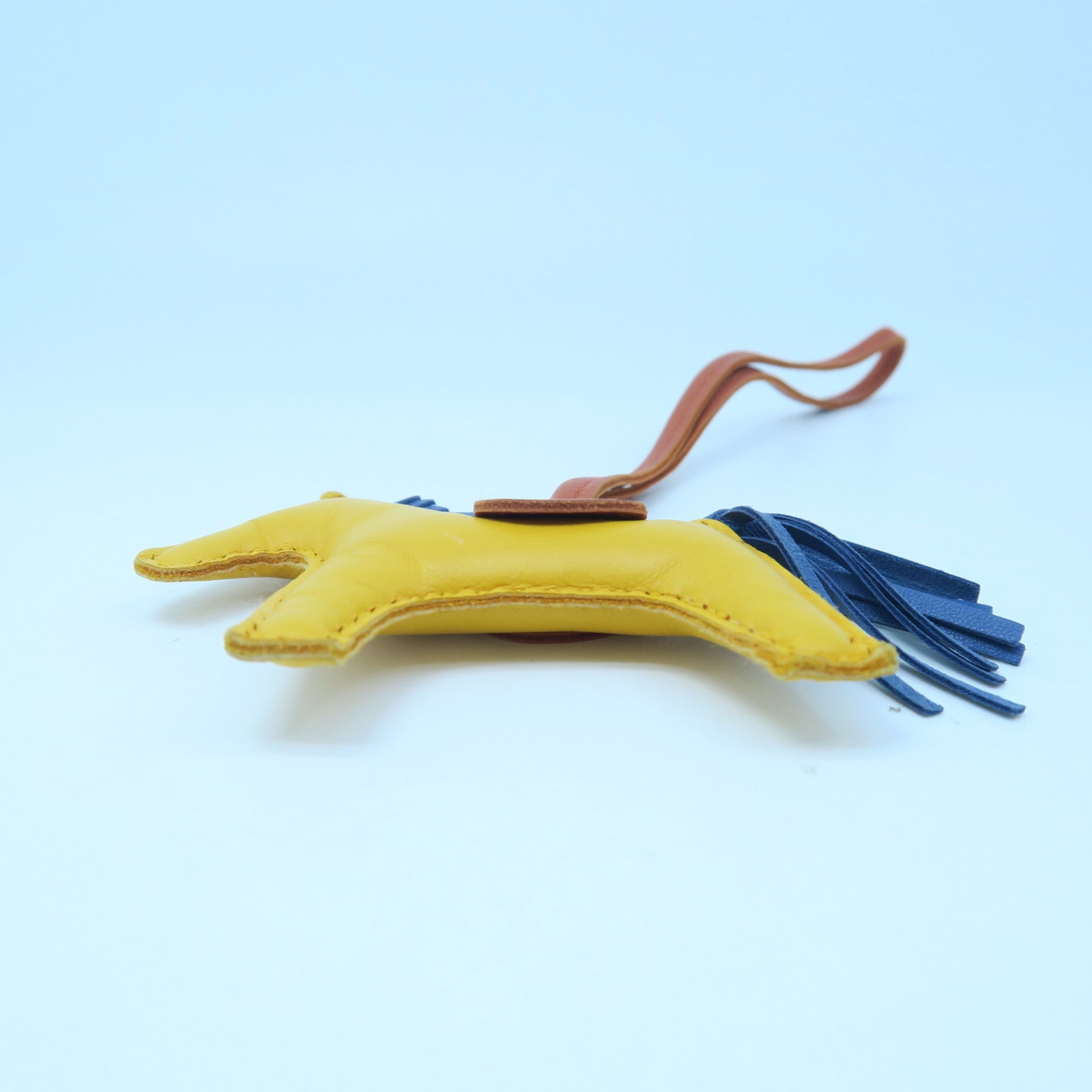 HERMES Swift皮革Rodeo S掛飾黃色/啡色/藍色