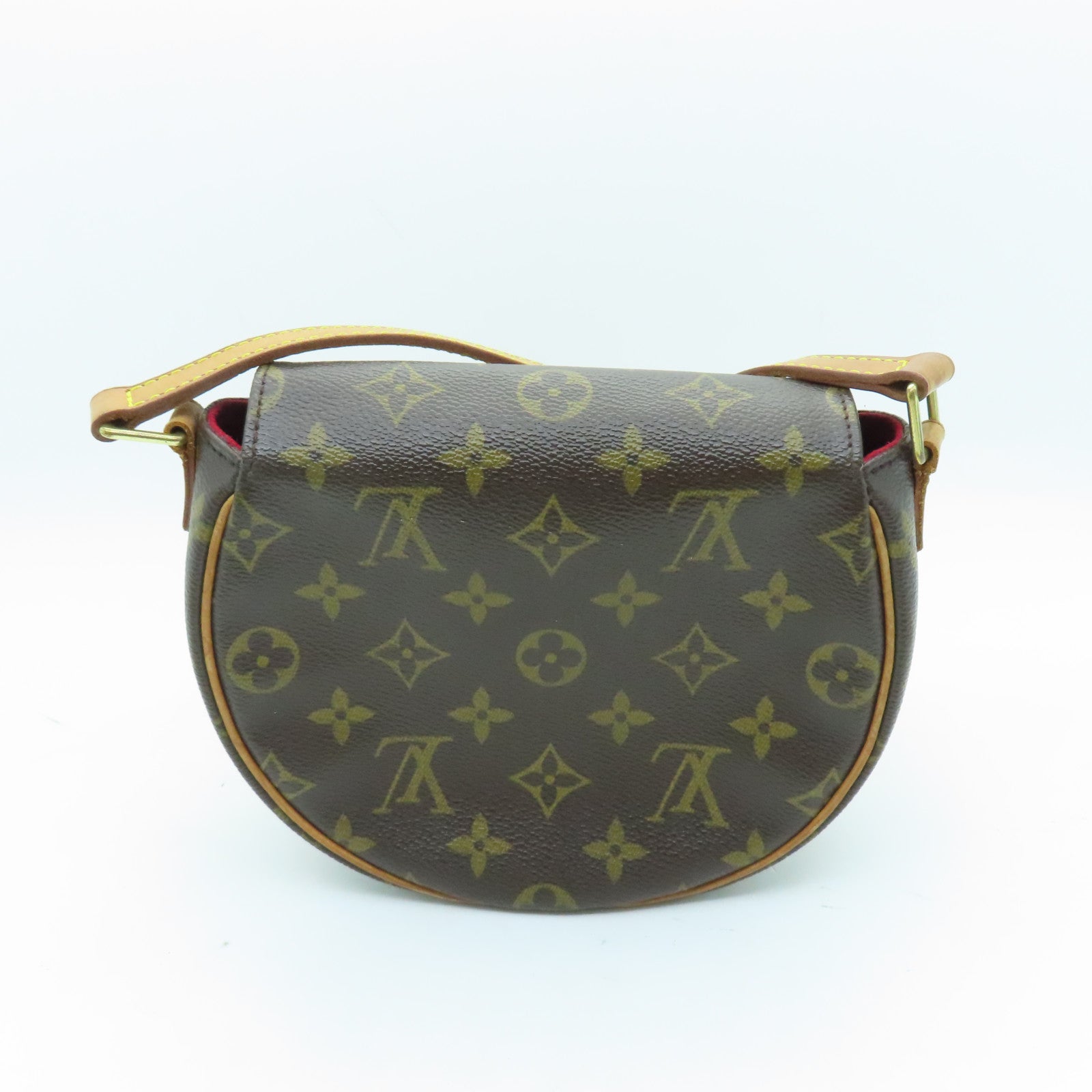 LOUIS VUITTON Monogram Tambourine金扣肩背袋棕色