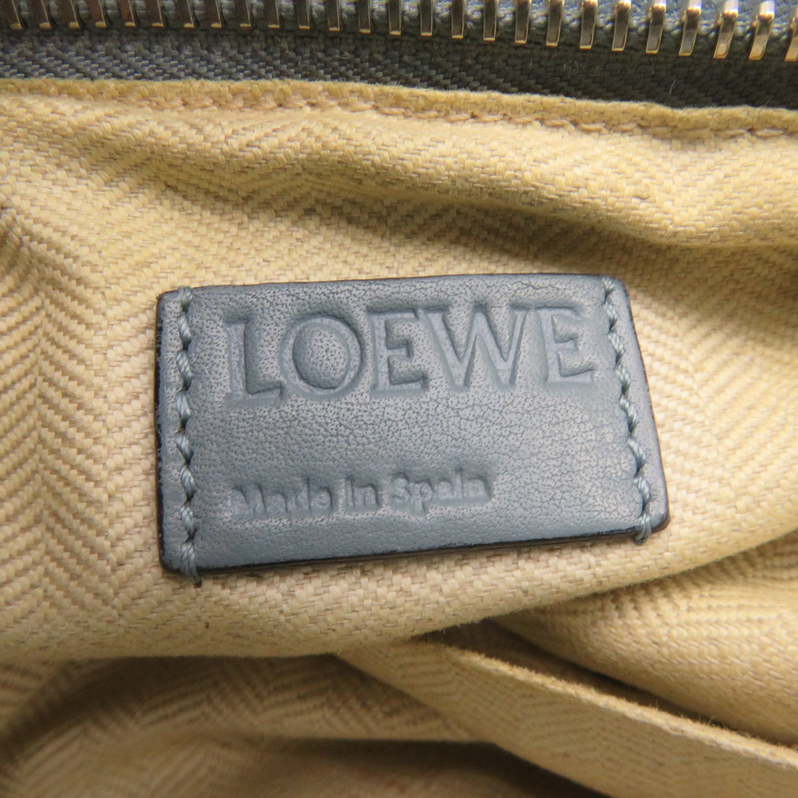 LOEWE 牛皮皮革Puzzle Bag Medium 2Way Shoulder Bag手挽肩背兩用袋藍色