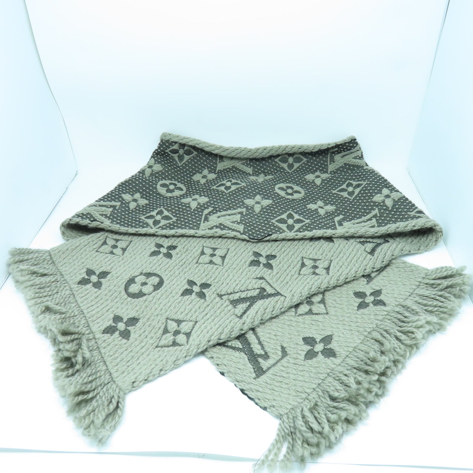 LOUIS VUITTON 羊毛Scarf丝巾灰色