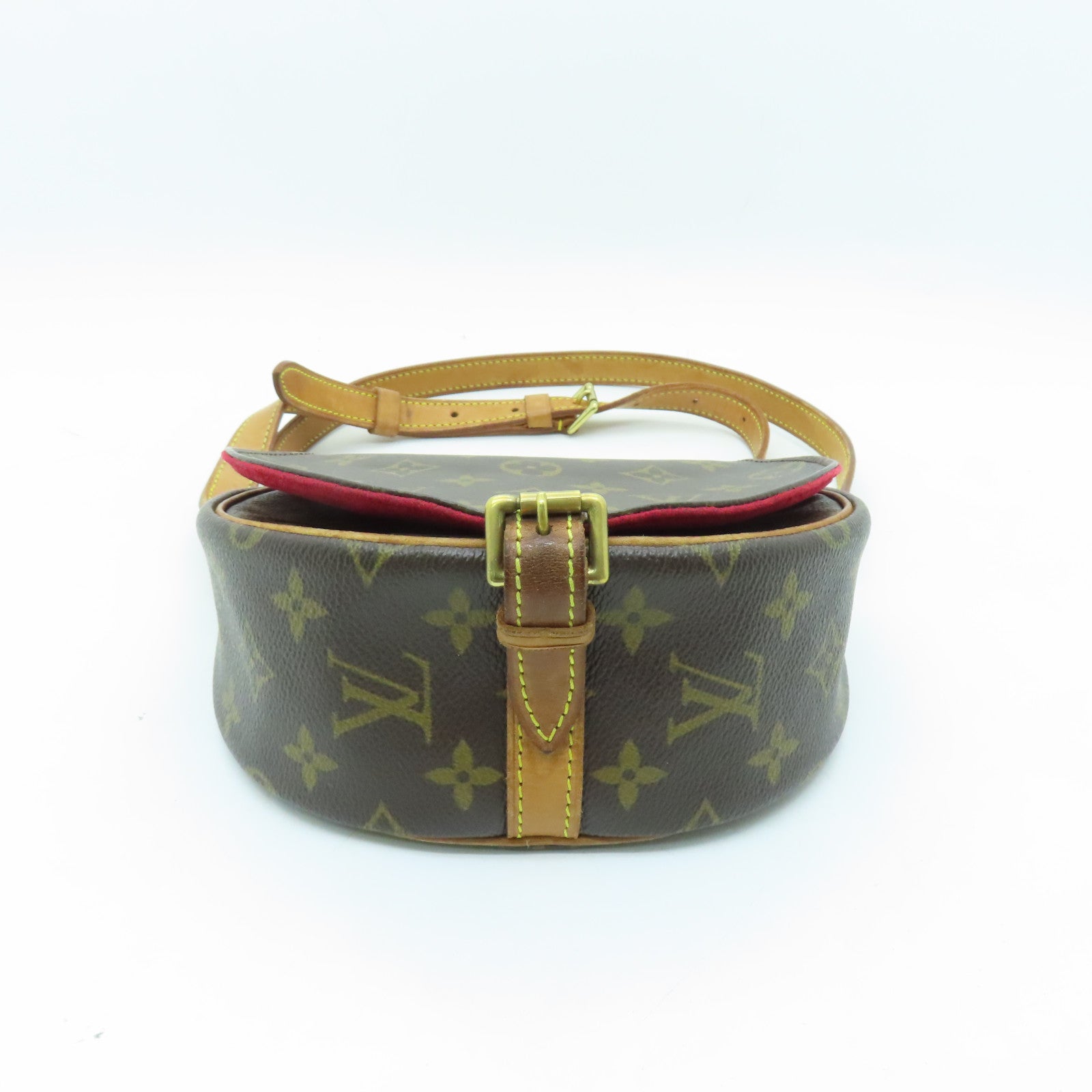 LOUIS VUITTON Monogram Tambourine金扣肩背袋棕色