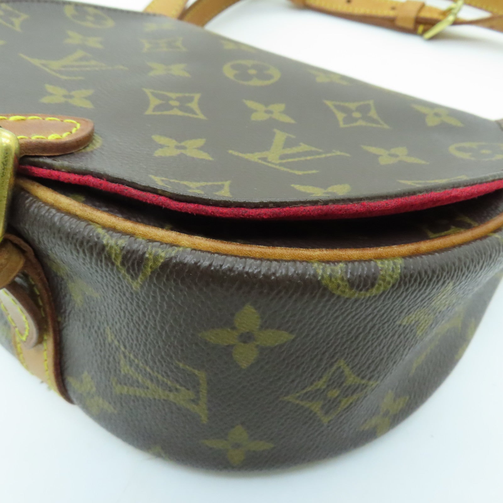 LOUIS VUITTON Monogram Tambourine金扣肩背袋棕色