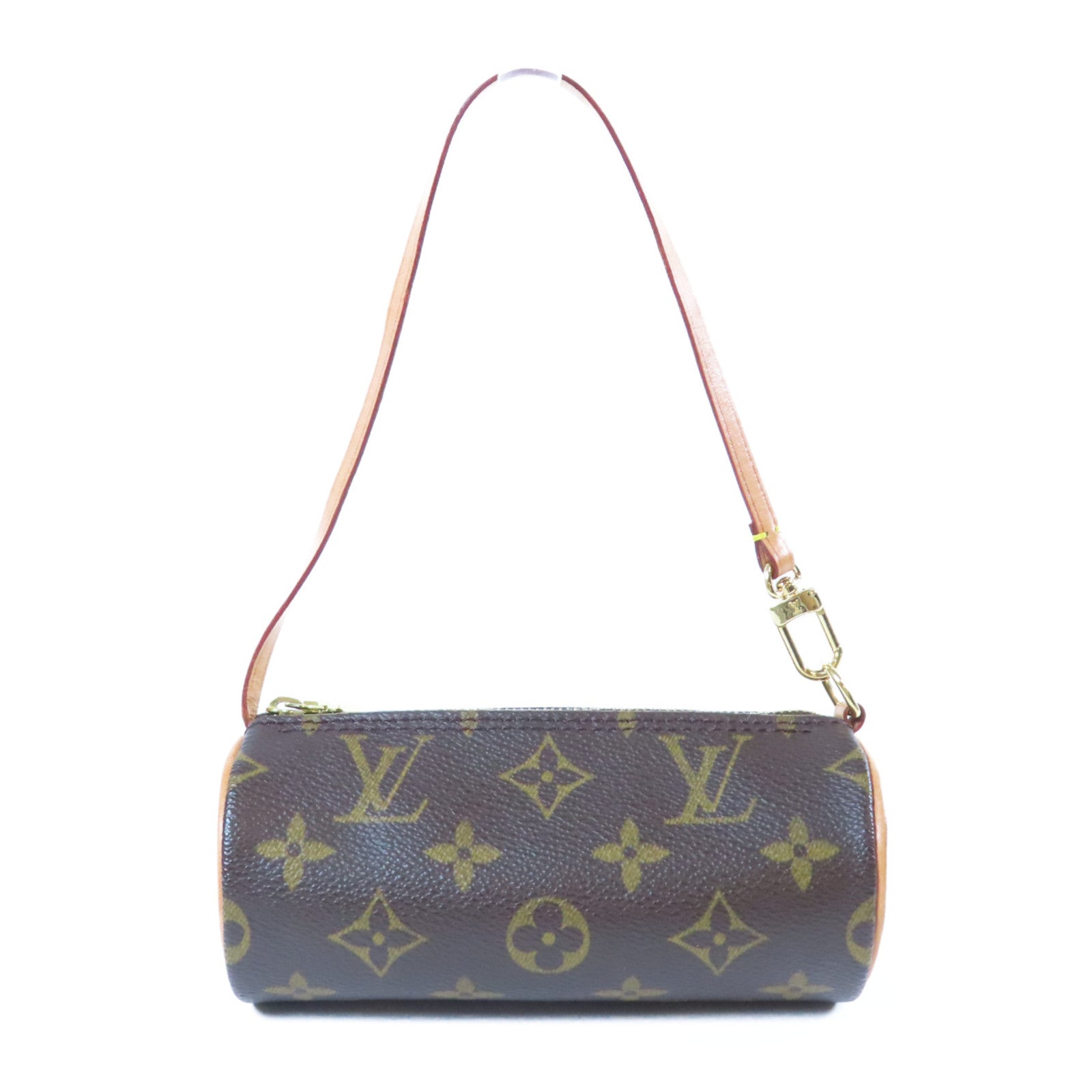 LOUIS VUITTON Monogram Handbag金扣手挽袋啡色