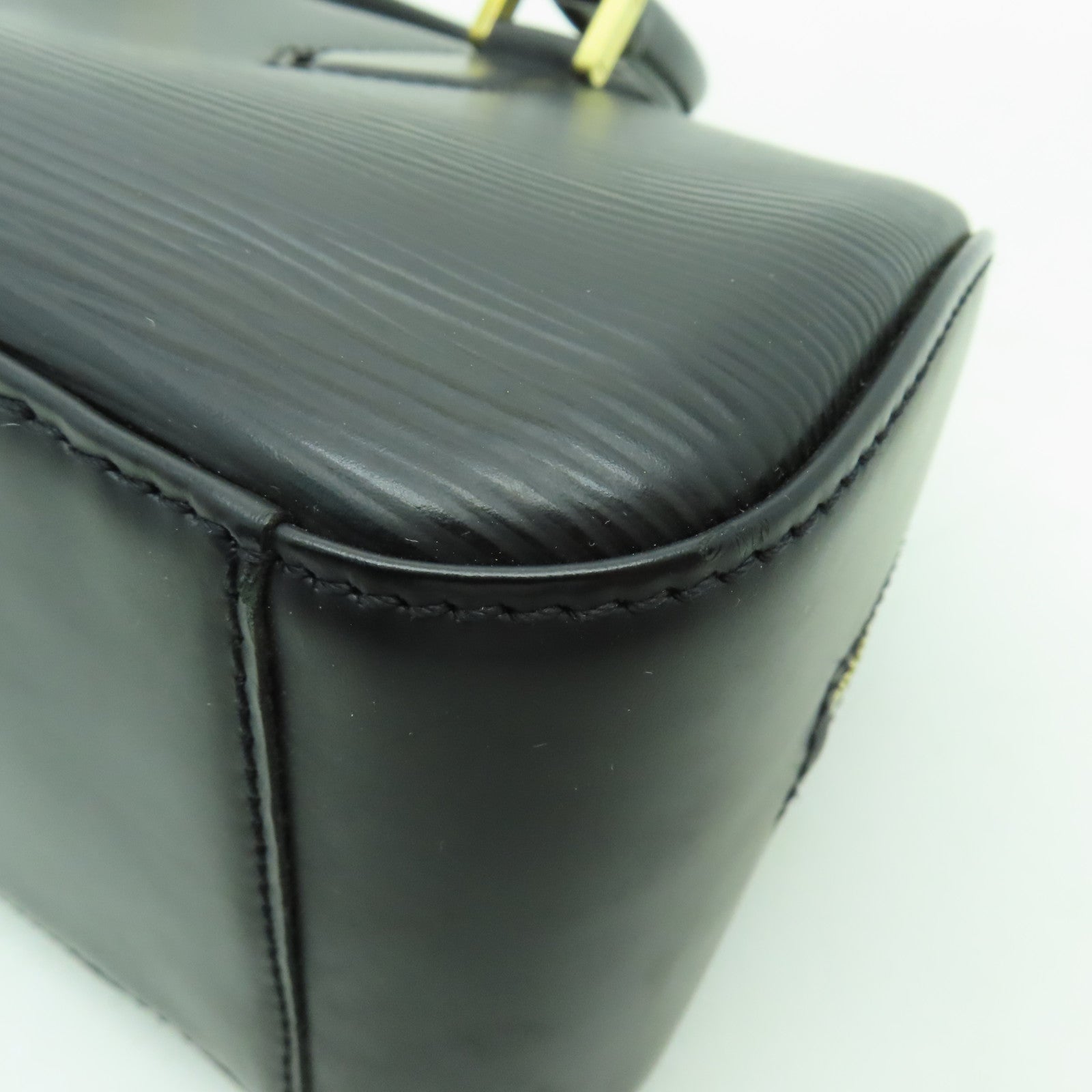 LOUIS VUITTON Epi Jasmin金扣手挽袋黒色
