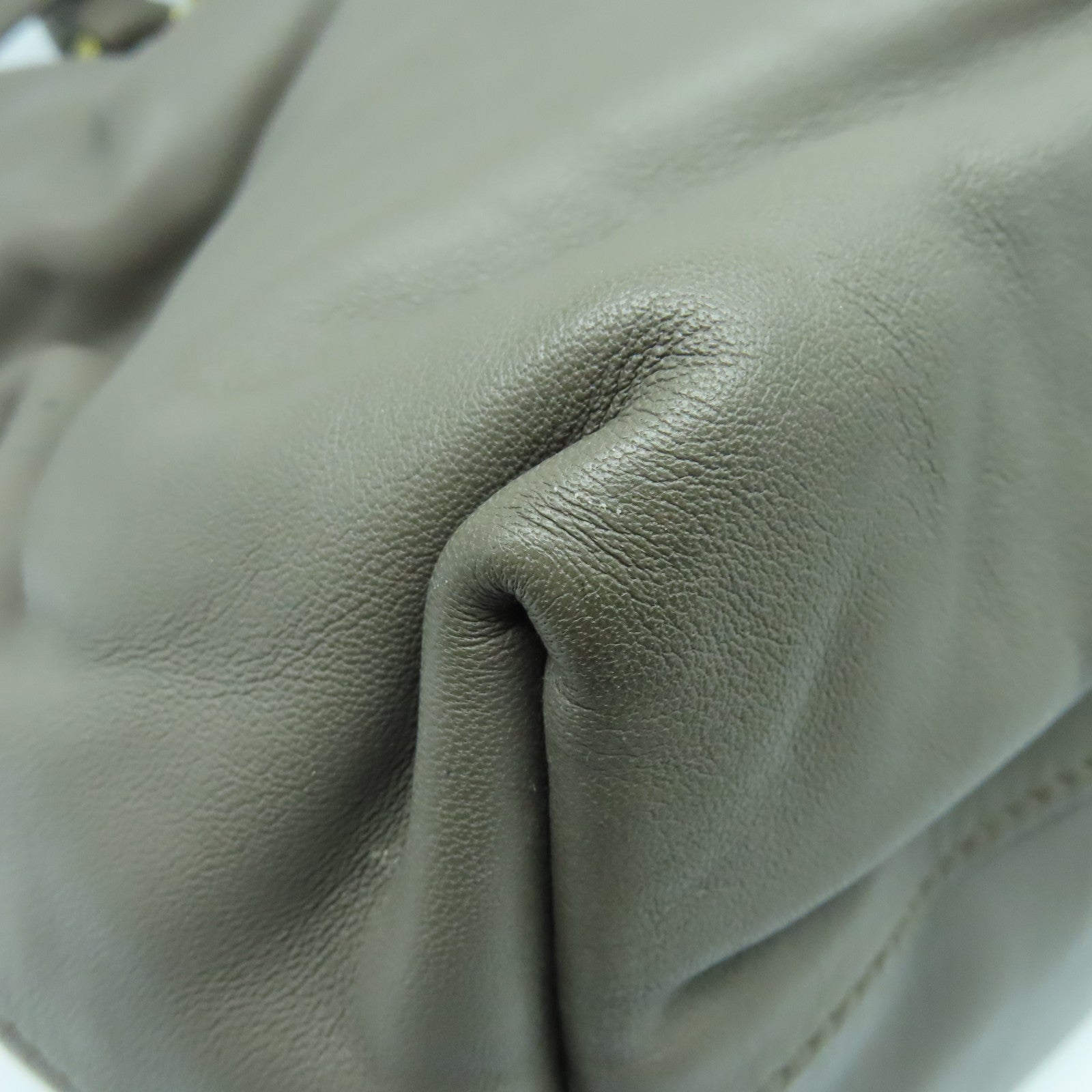 PRADA Cowhide Leather 2way Shoulder Bag Gold Buckle Handle Shoulder Bag Brown