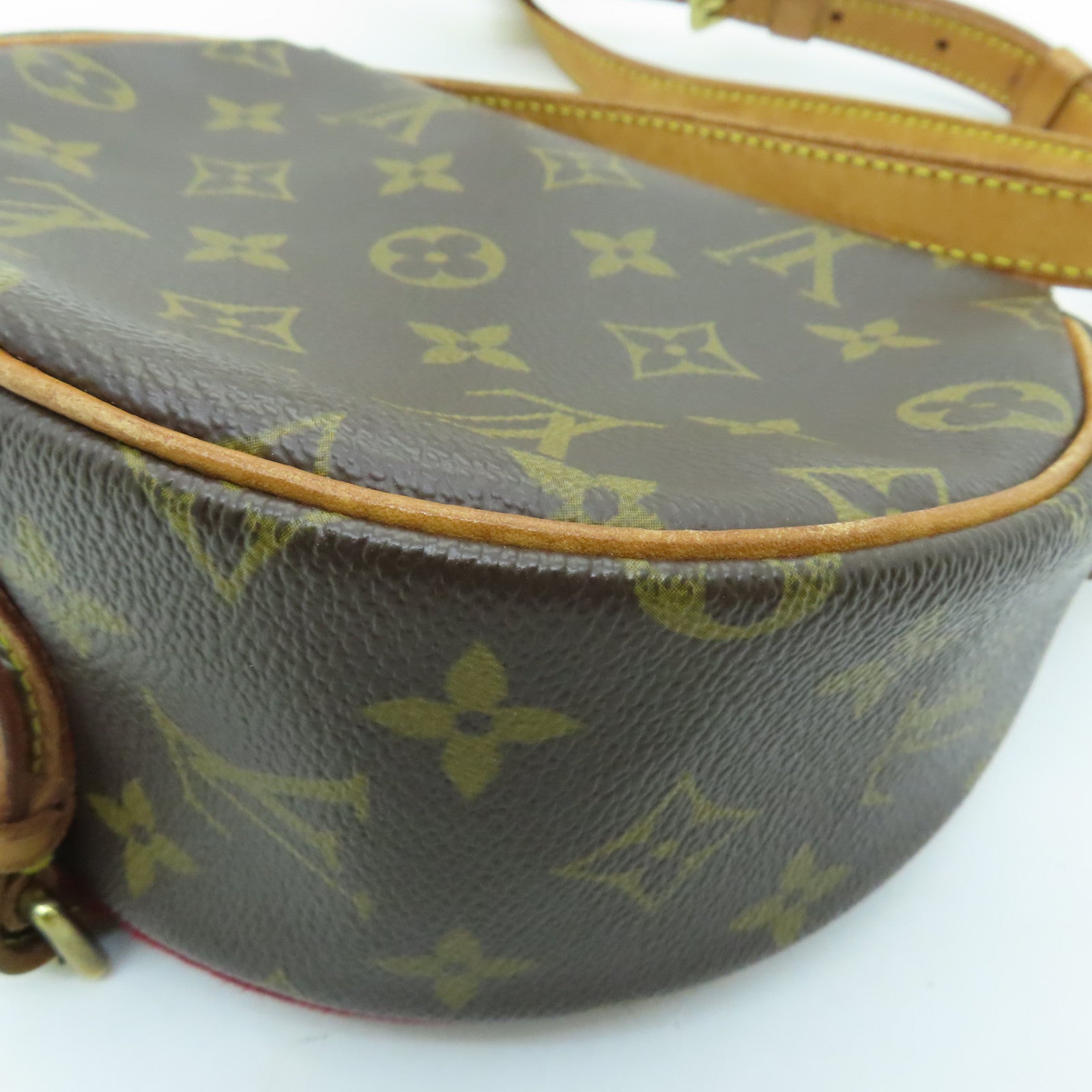 LOUIS VUITTON Monogram Tambourine金扣肩背袋棕色