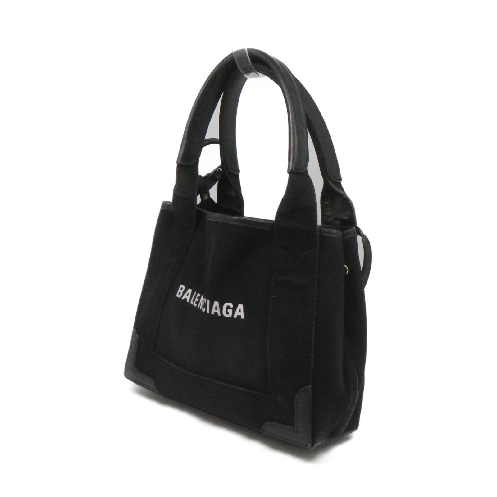 BALENCIAGA 帆布Cabas XS Bag手挽肩背两用袋黑色