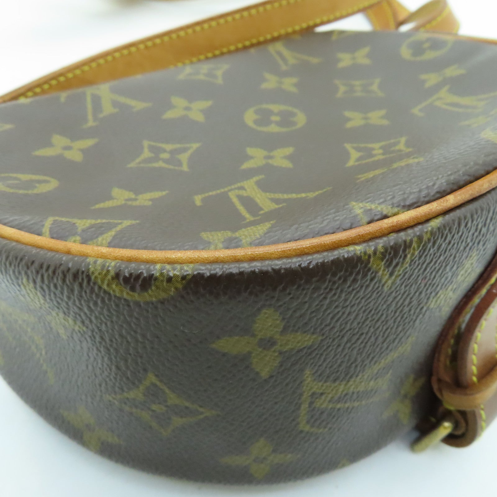 LOUIS VUITTON Monogram Tambourine金扣肩背袋棕色