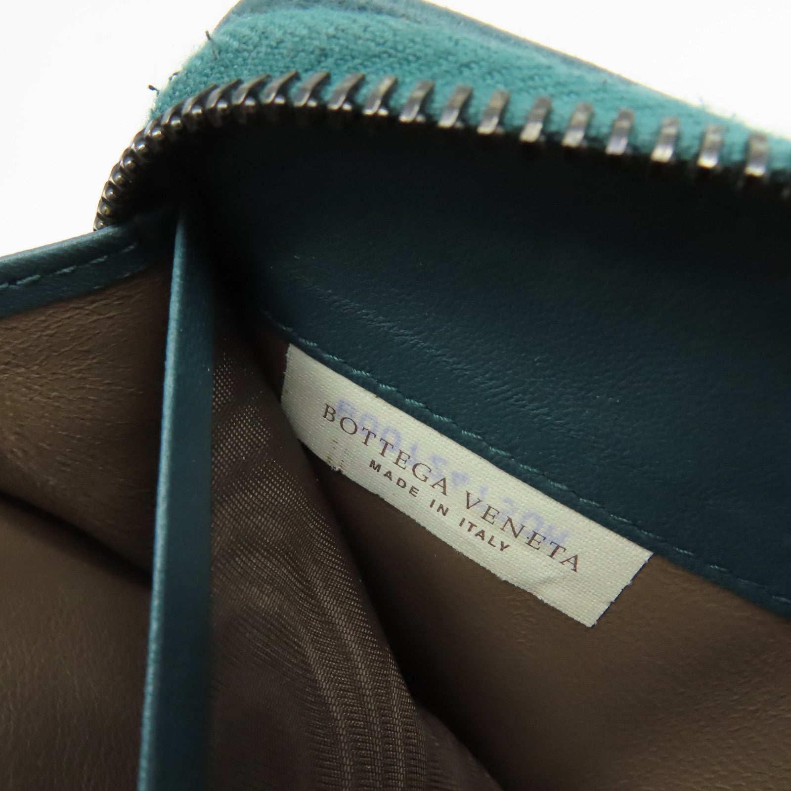 BOTTEGA VENETA 織紋皮革Zipper Long Wallet拉鏈長錢包綠色