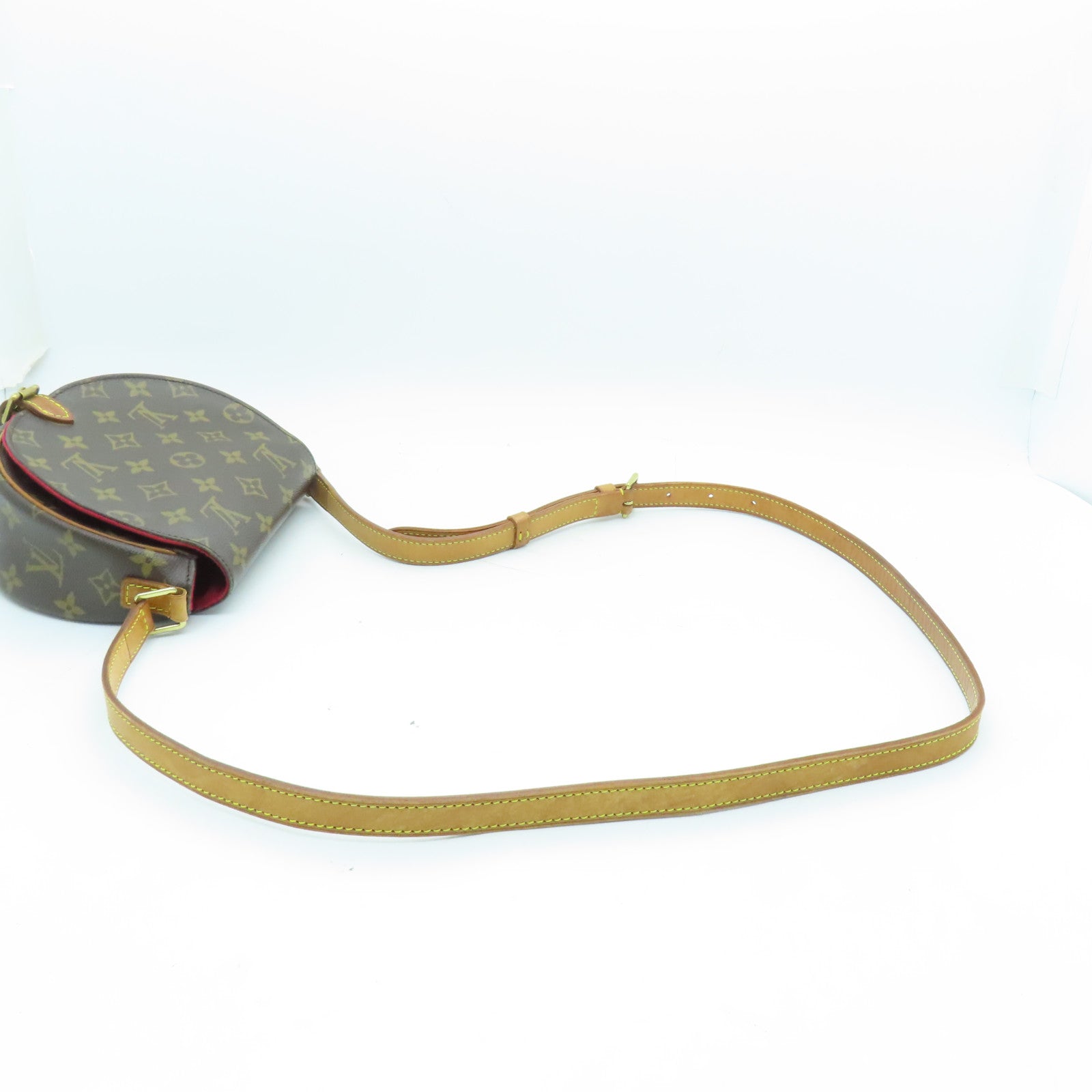 LOUIS VUITTON Monogram Tambourine金扣肩背袋棕色