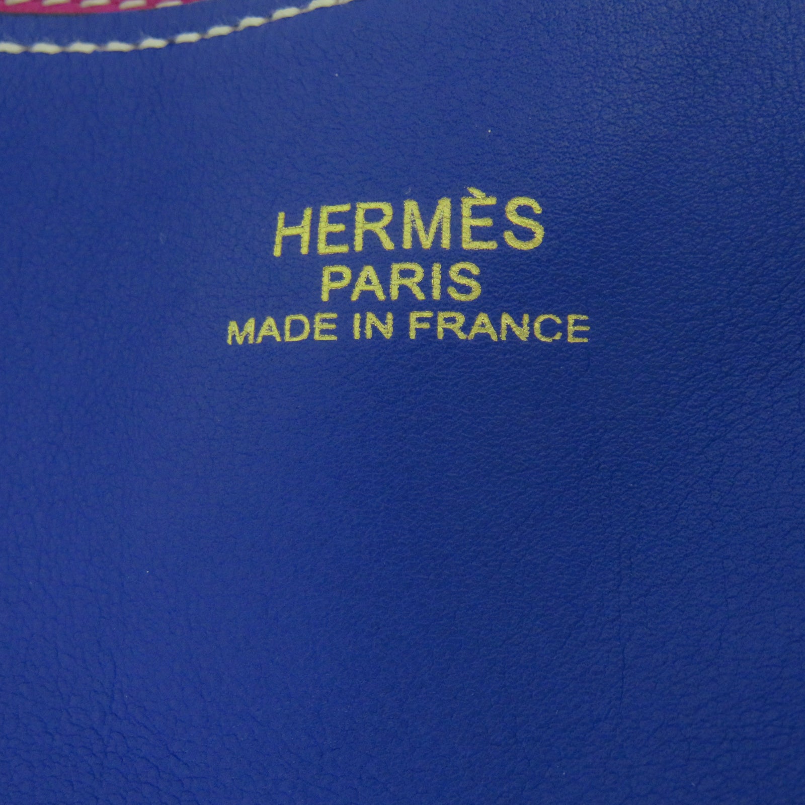 HERMES [Sharp Discount] Swift Leather Double Sens 45 Shoulder Bag Lightning Blue/Magnolia Pink