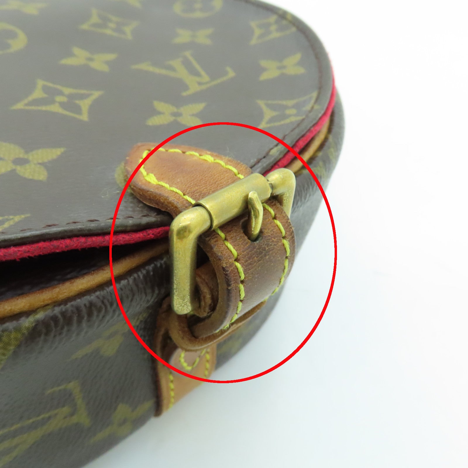 LOUIS VUITTON Monogram Tambourine金扣肩背袋棕色