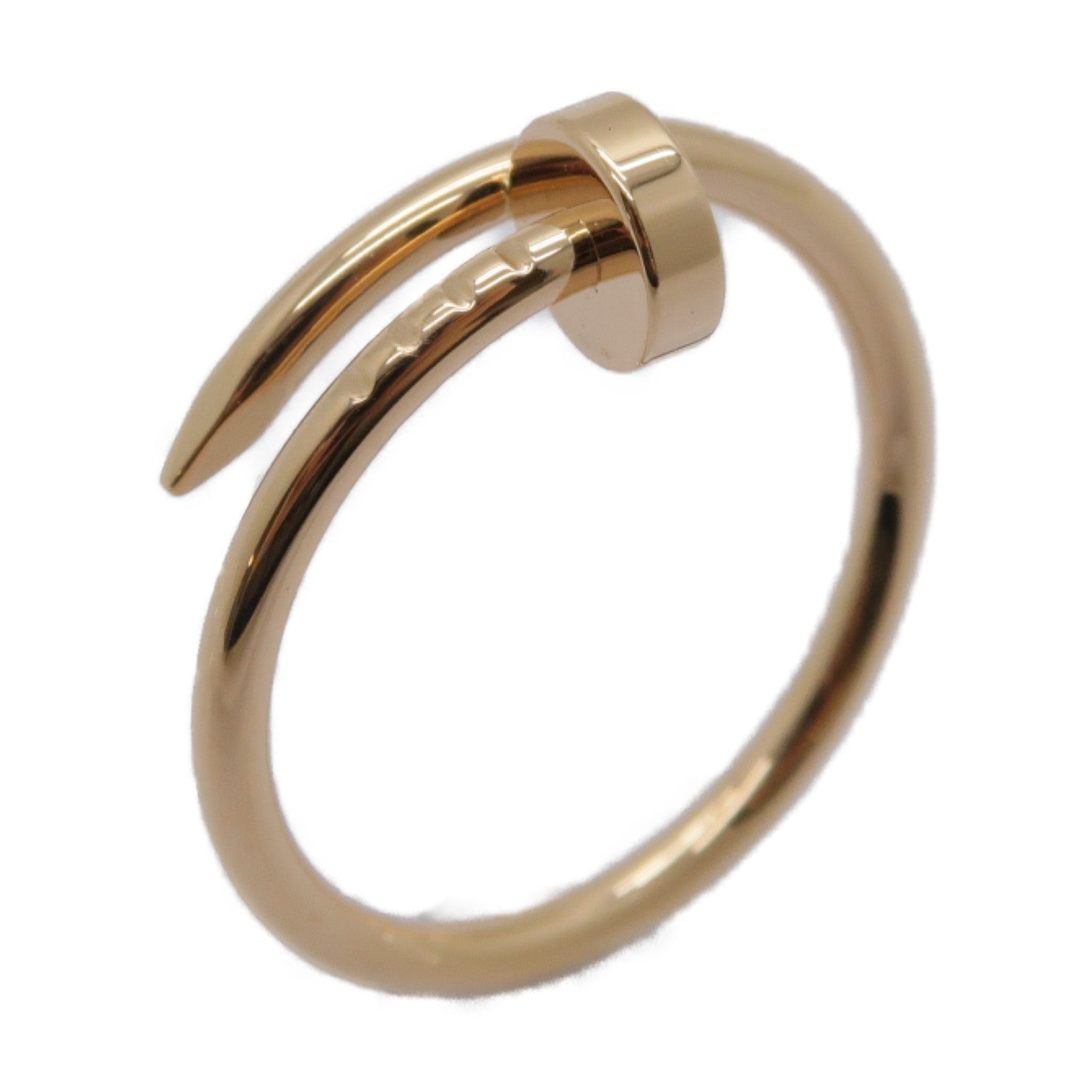 CARTIER 18K玫瑰金Juste Un Clou戒指Cartier#54/US#7粉金色