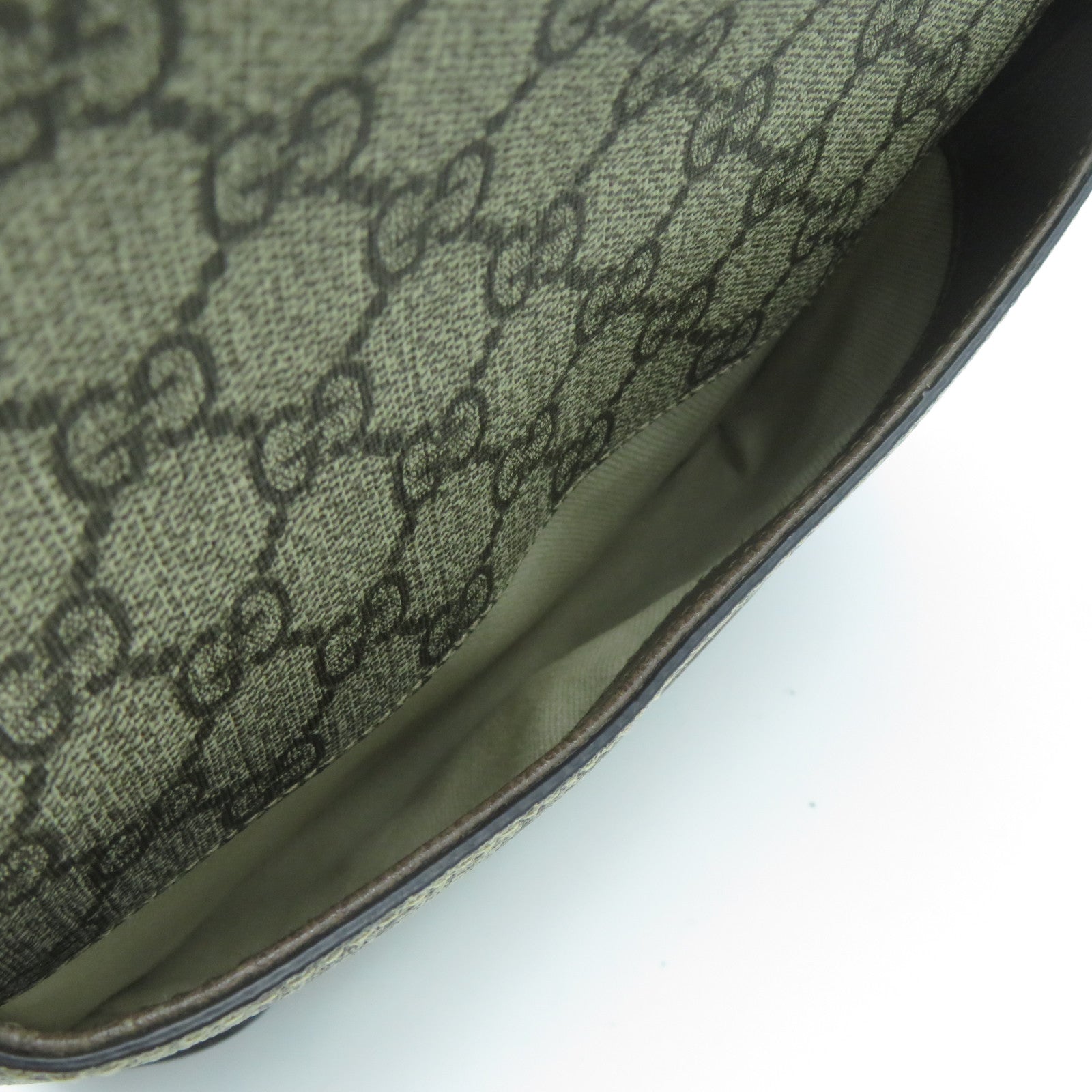 GUCCI 塗層帆布/皮革Neo Vintage Small Messenger Bag金扣肩背袋啡色