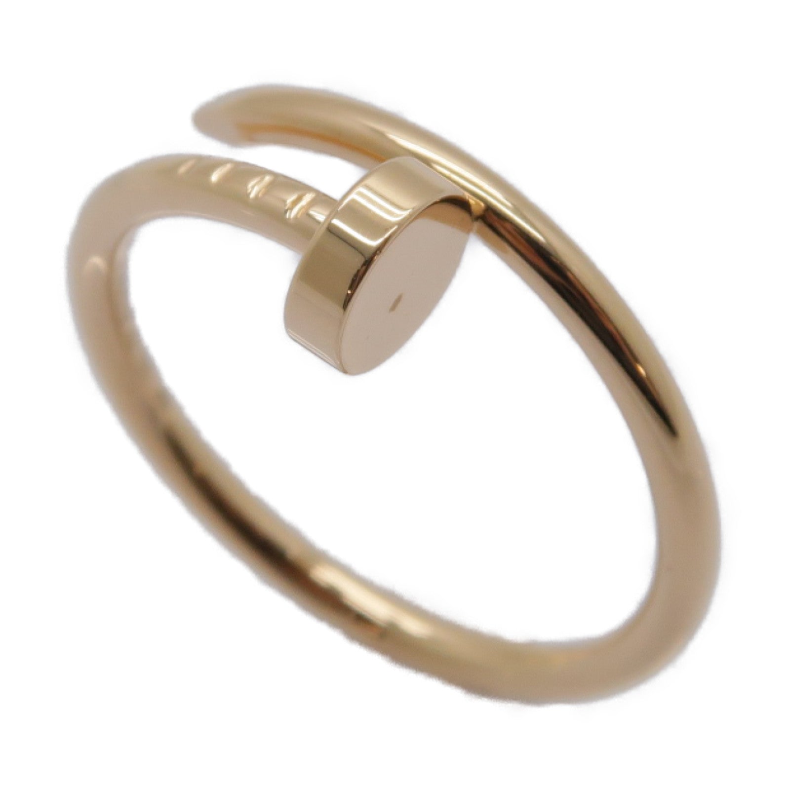 CARTIER 18K玫瑰金Juste Un Clou戒指Cartier#54/US#7粉金色