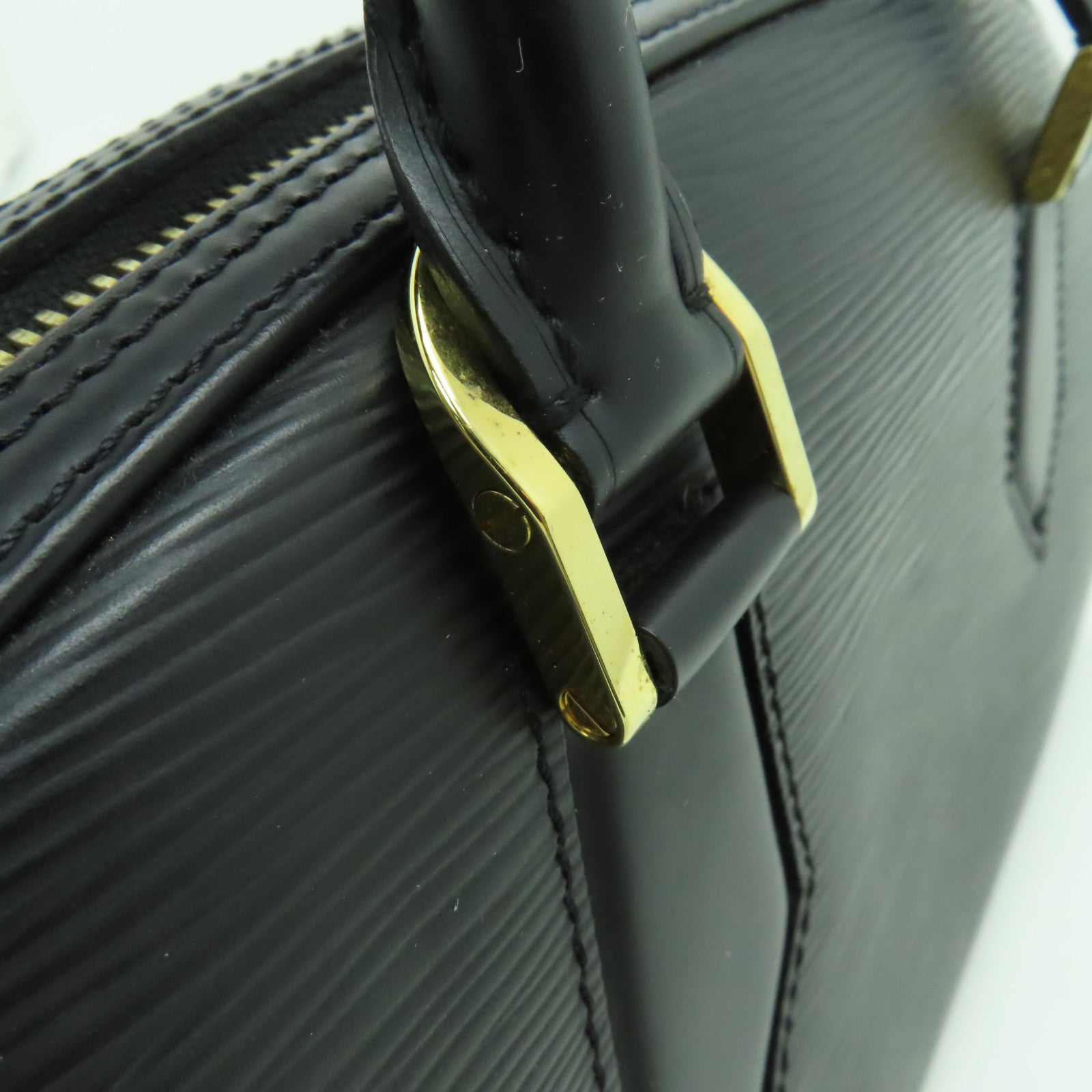 LOUIS VUITTON Epi Jasmin金扣手挽袋黒色