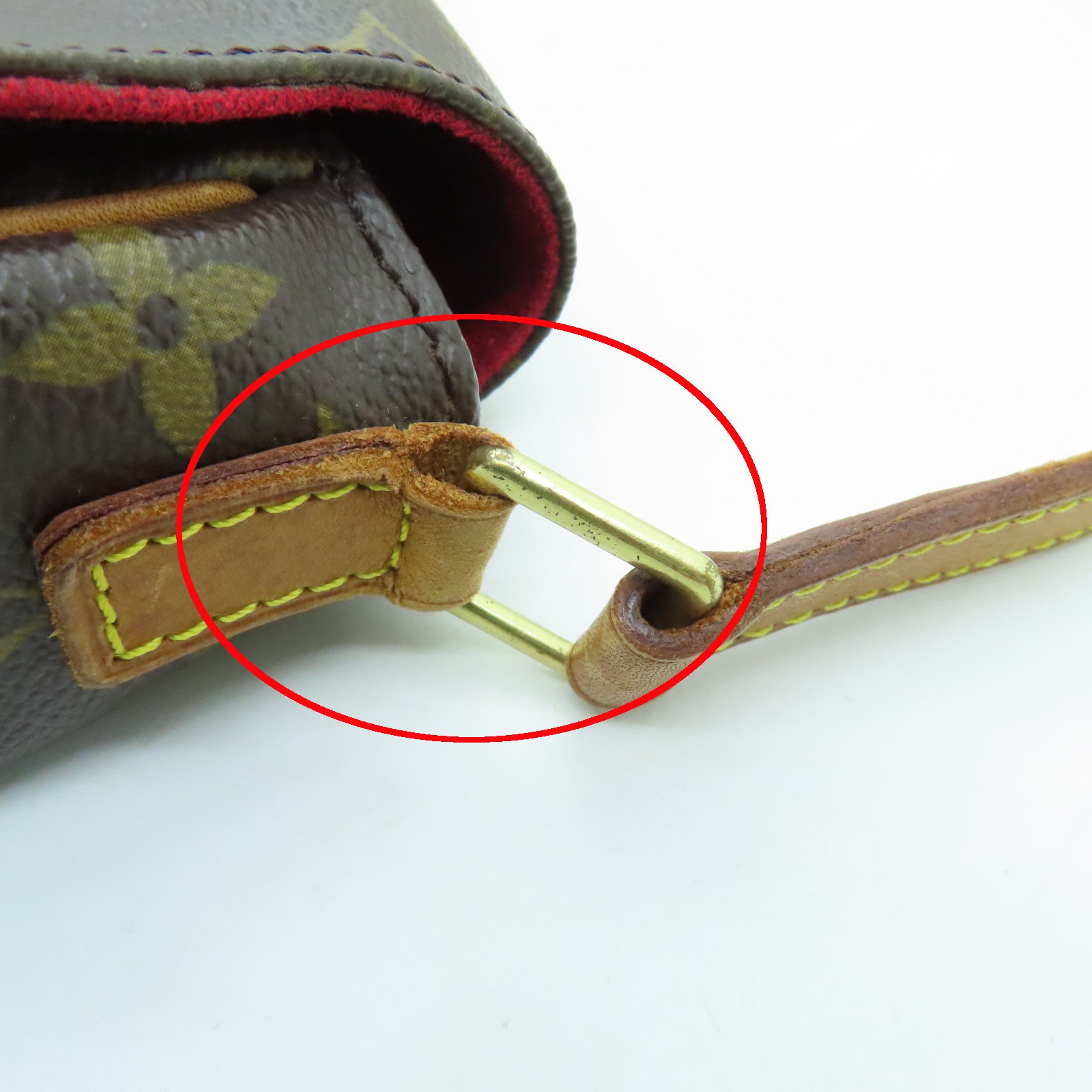 LOUIS VUITTON Monogram Tambourine金扣肩背袋棕色