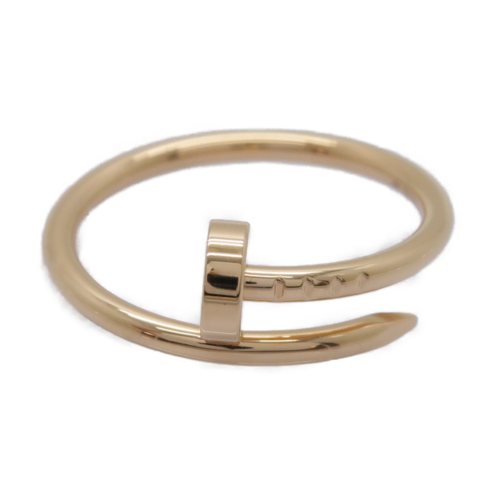 CARTIER 18K玫瑰金Juste Un Clou戒指Cartier#54/US#7粉金色
