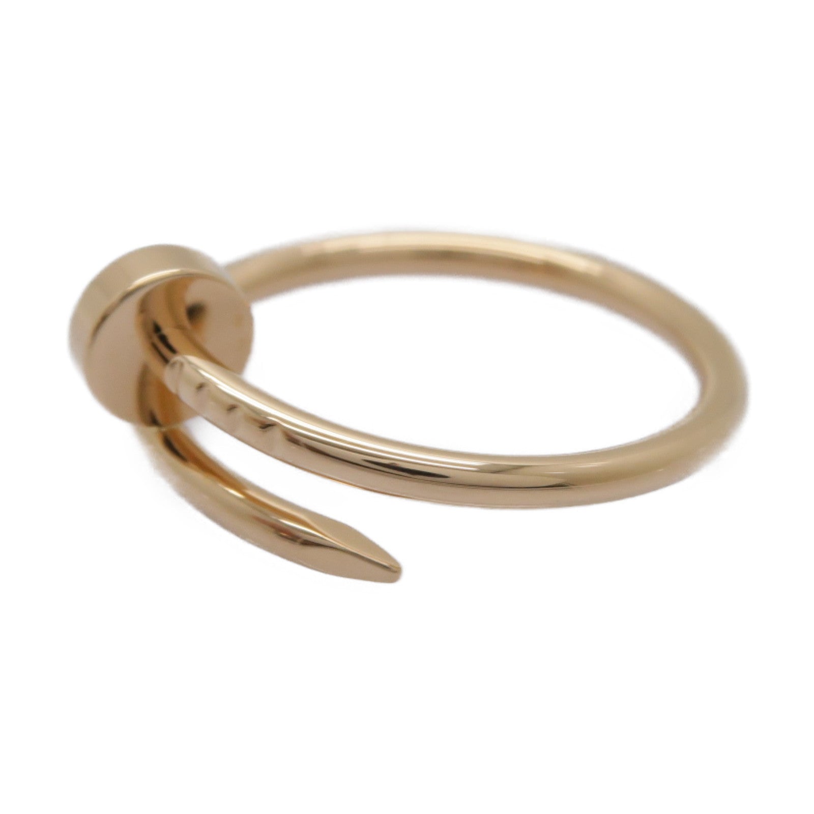 CARTIER 18K玫瑰金Juste Un Clou戒指Cartier#54/US#7粉金色