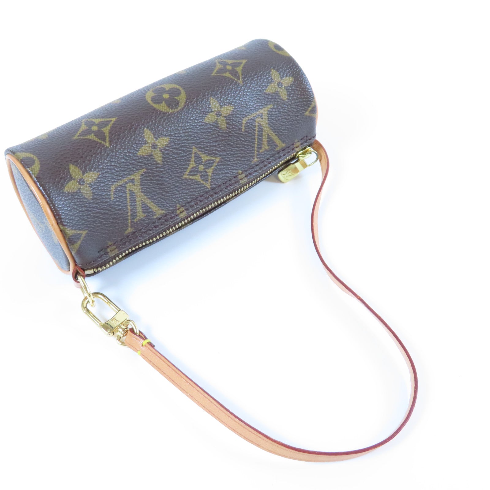 LOUIS VUITTON Monogram Handbag金扣手挽袋啡色