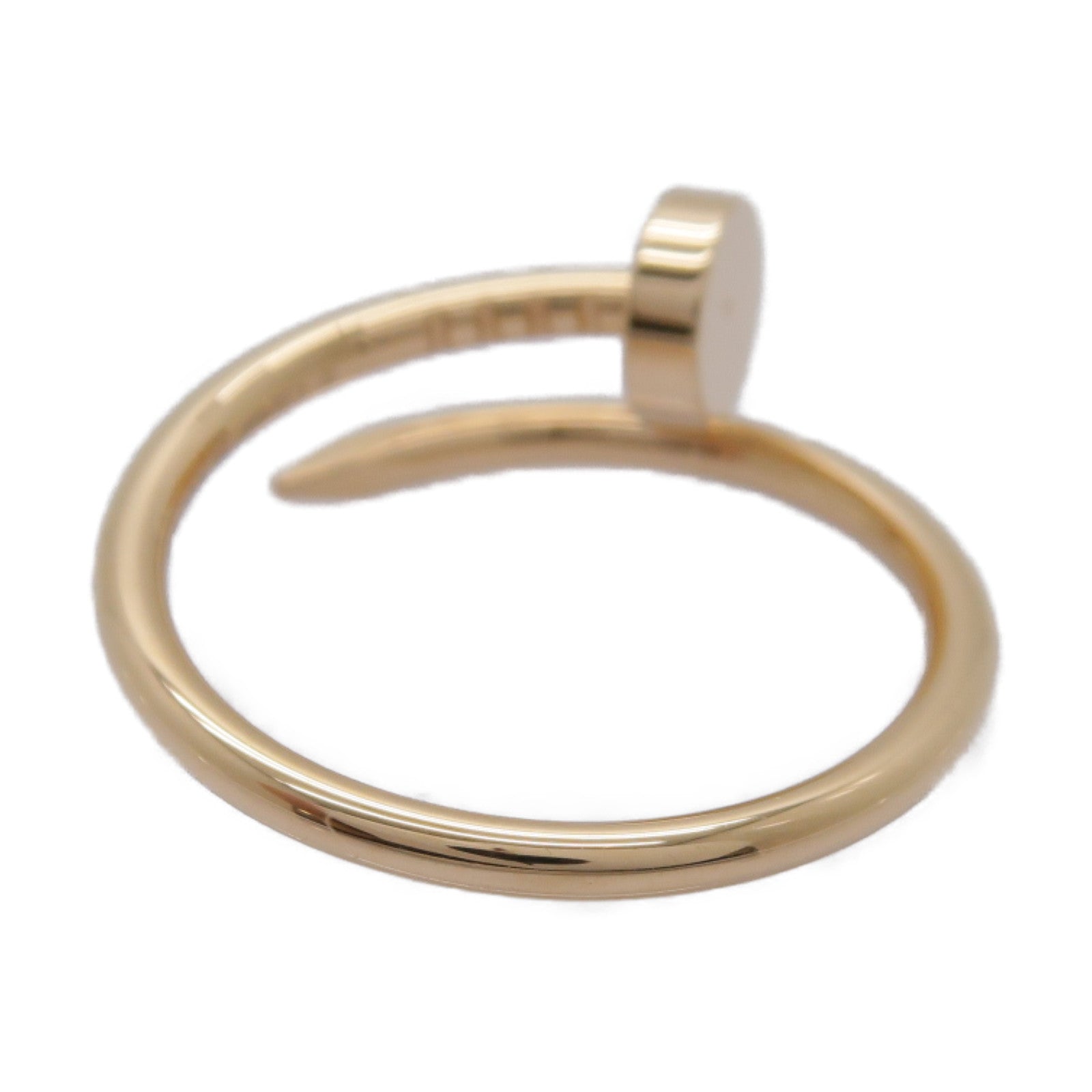 CARTIER 18K玫瑰金Juste Un Clou戒指Cartier#54/US#7粉金色
