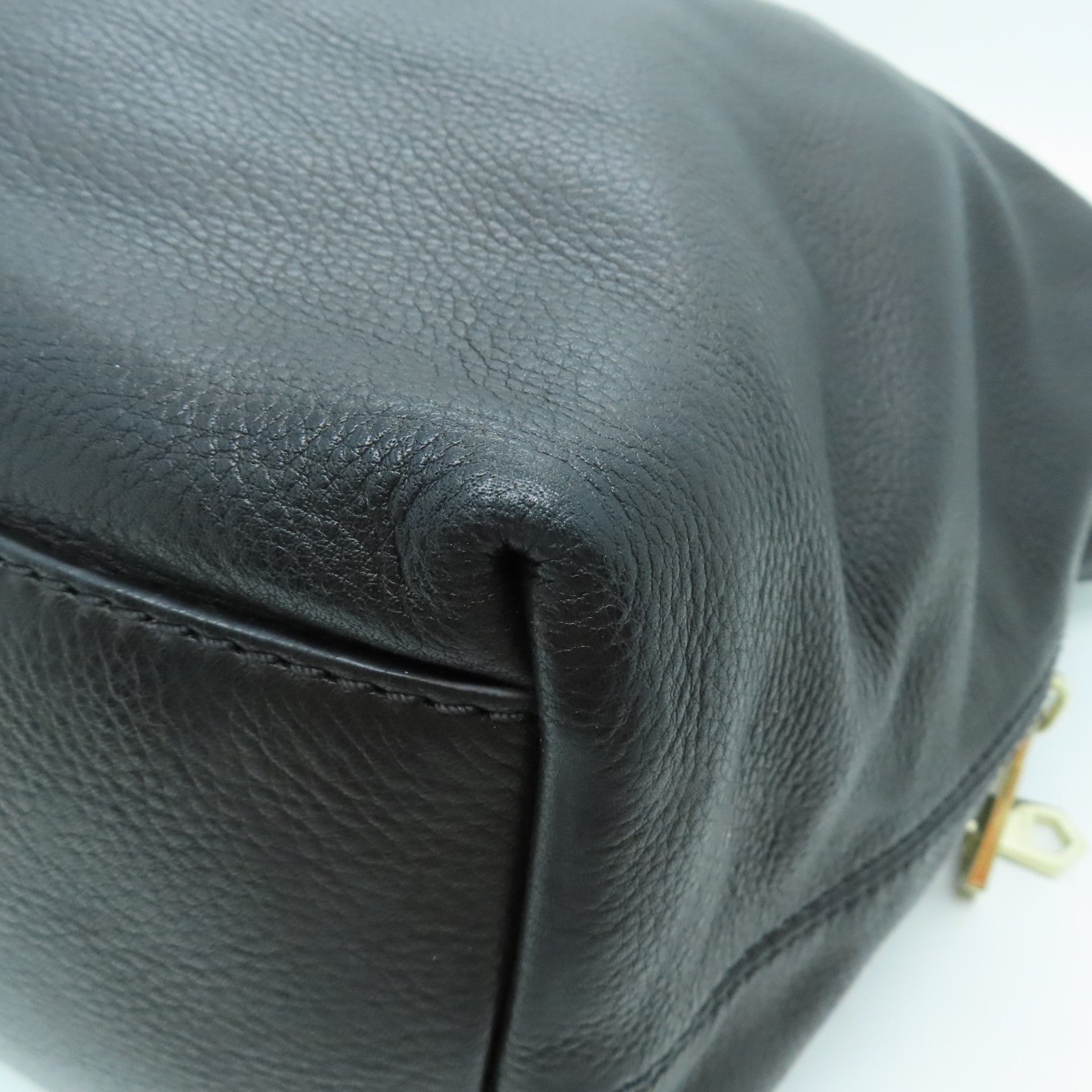 GIVENCHY 牛皮皮革2way Shoulder Bag銀扣手挽肩背兩用袋黑色