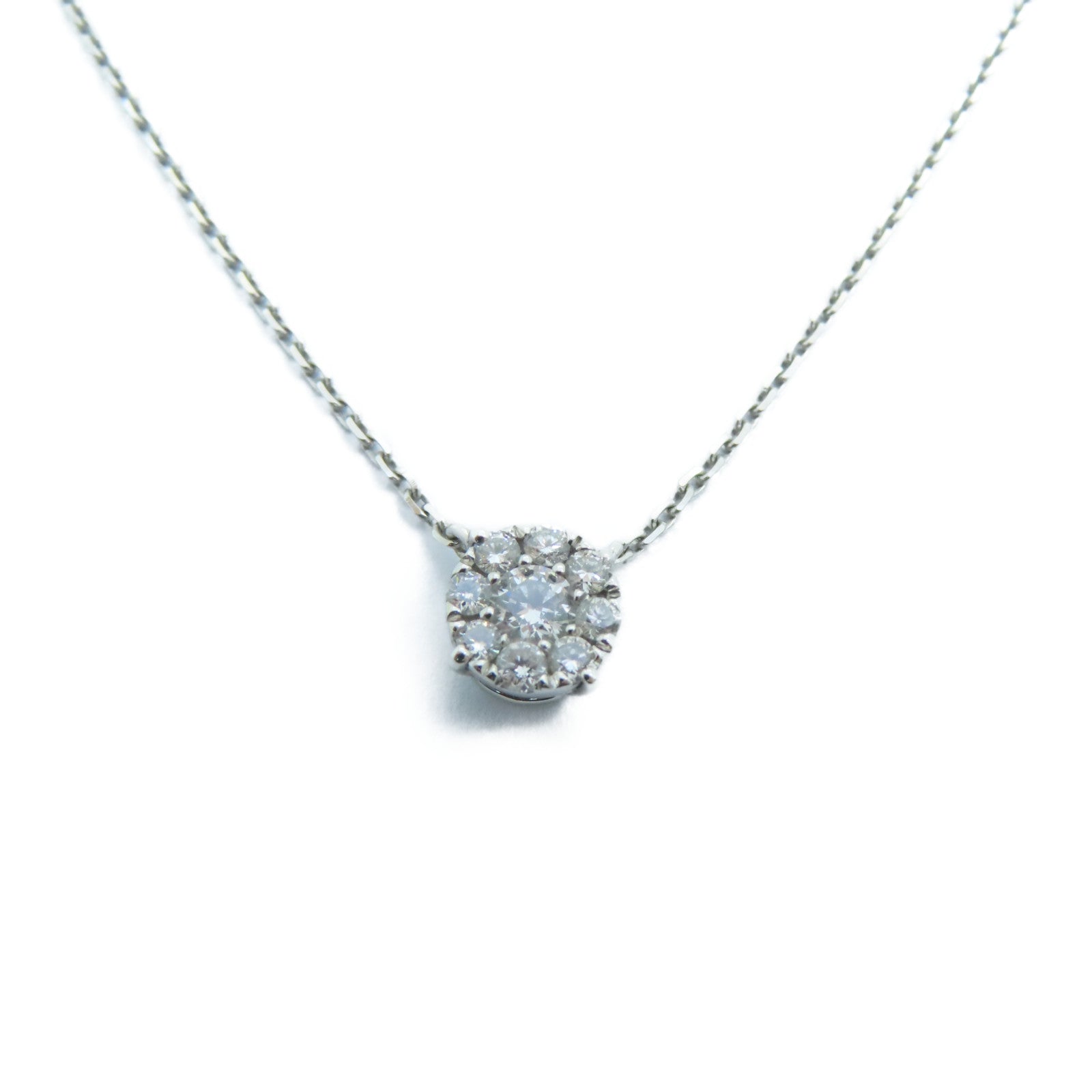 JEWELRY 18K白金Diamond Necklace 0.34ct钻石项链