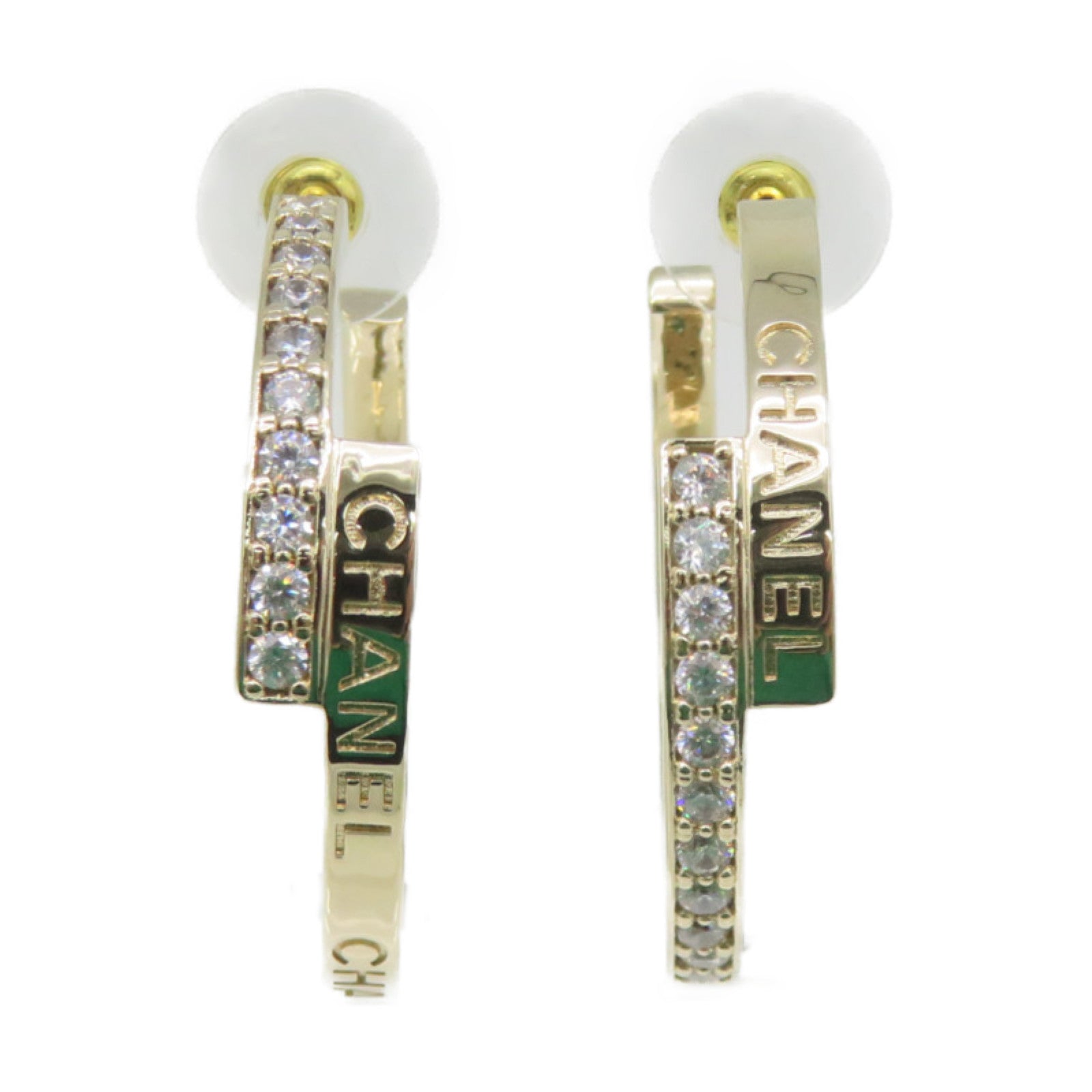 CHANEL metal / crystal Earrings earrings