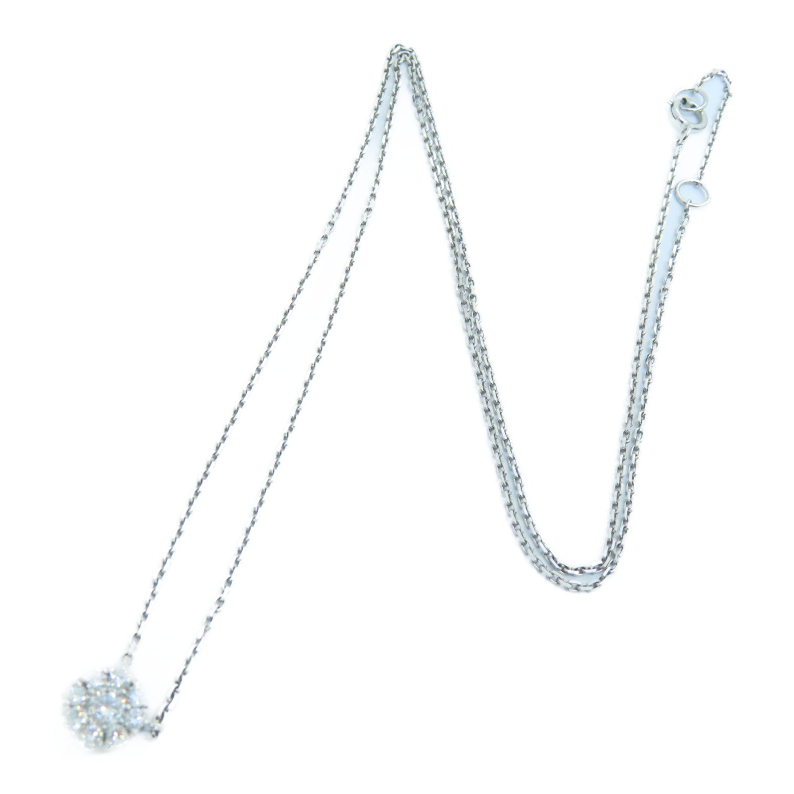 JEWELRY 18K白金Diamond Necklace 0.34ct钻石项链