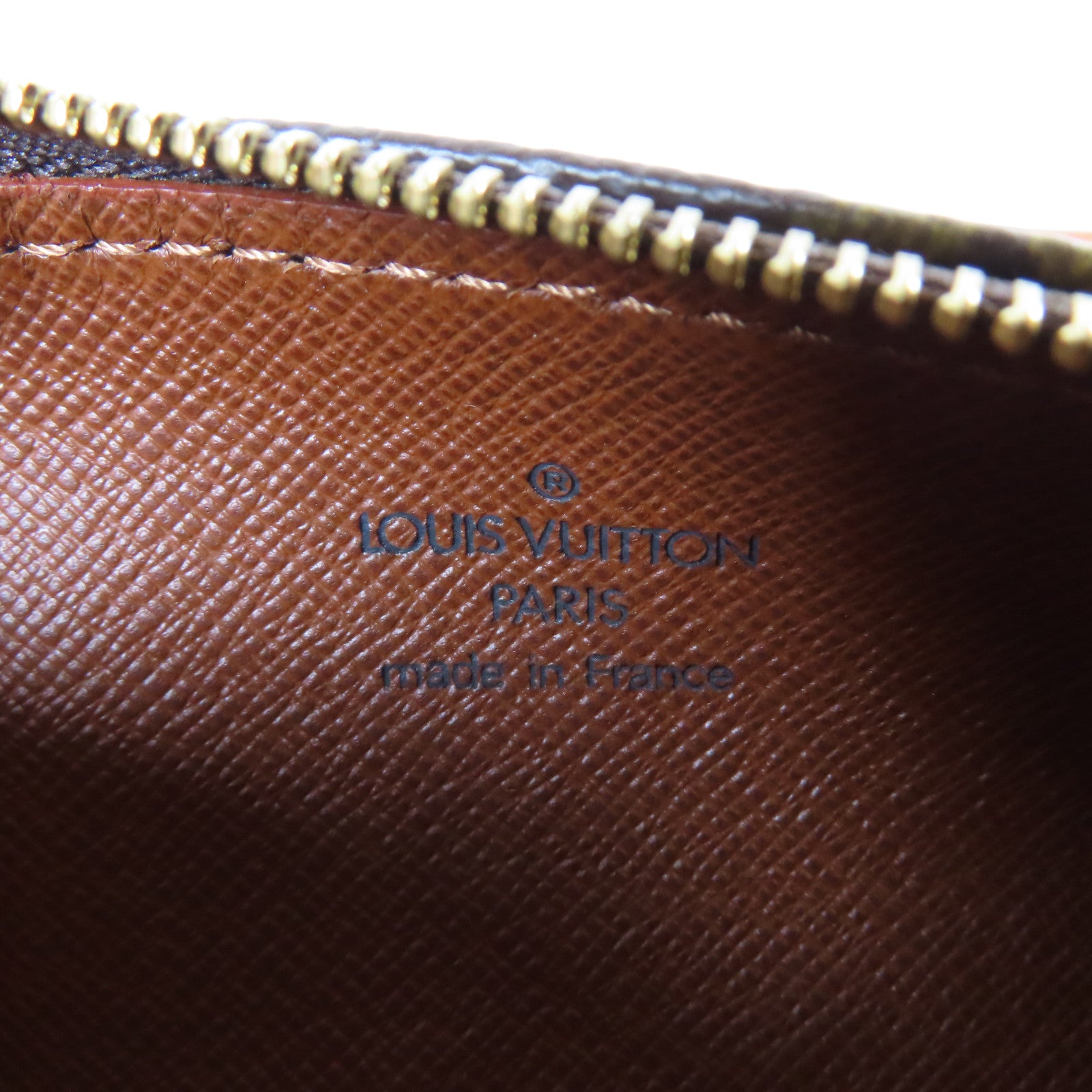 LOUIS VUITTON Monogram Handbag金扣手挽袋啡色