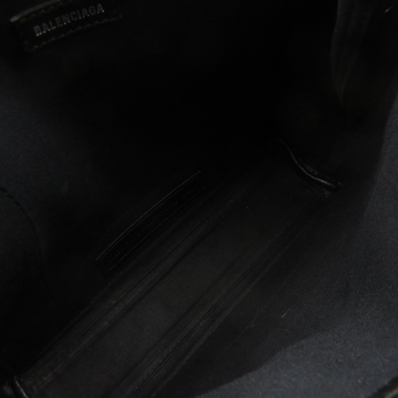 BALENCIAGA 帆布Cabas XS Bag手挽肩背两用袋黑色