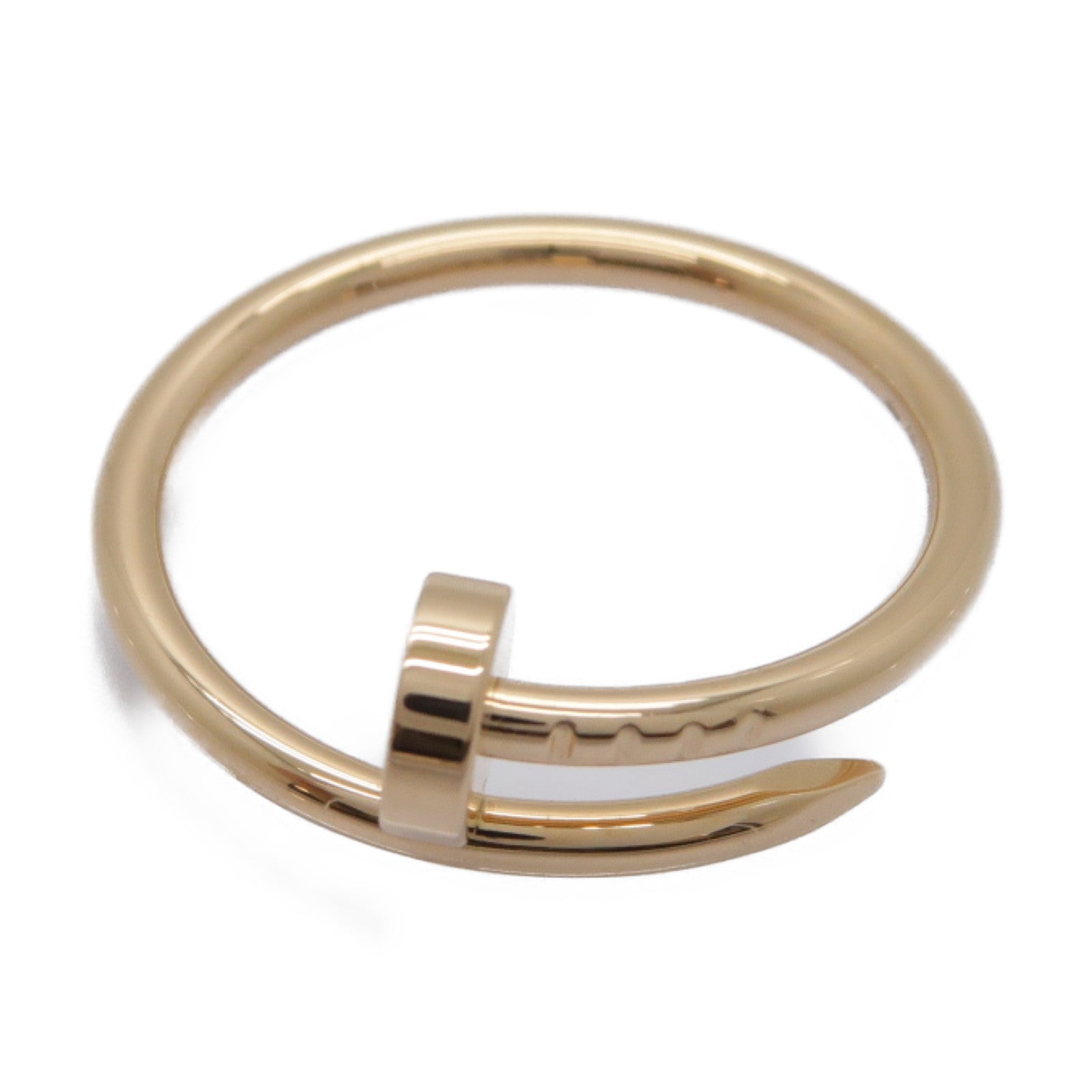 CARTIER 18K玫瑰金Juste Un Clou戒指Cartier#54/US#7粉金色