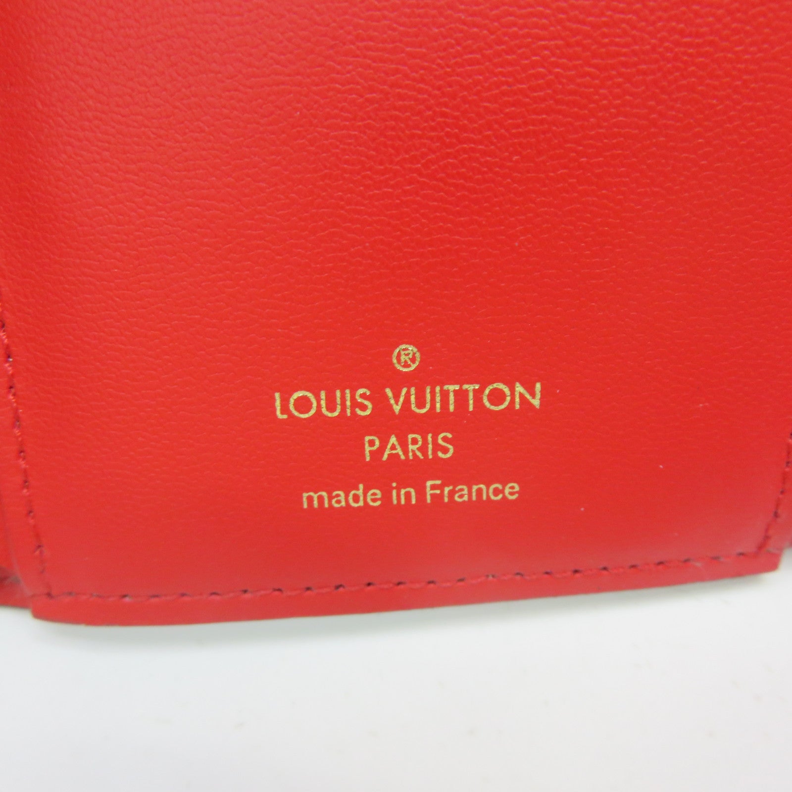 LOUIS VUITTON Monogram Flower Short Wallet金扣短錢包啡色/紅色