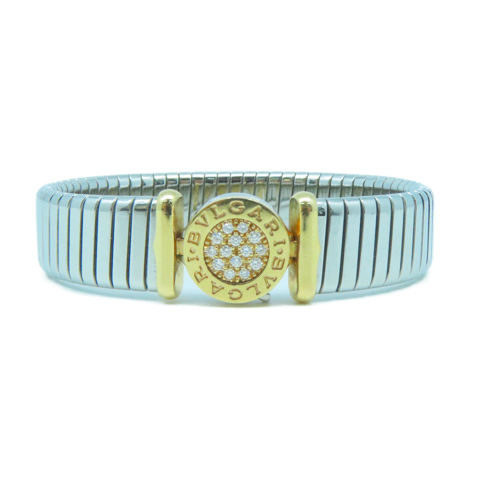 BVLGARI 18K/不鏽鋼Bvlgari Bracelet金扣手鐲金色/銀色