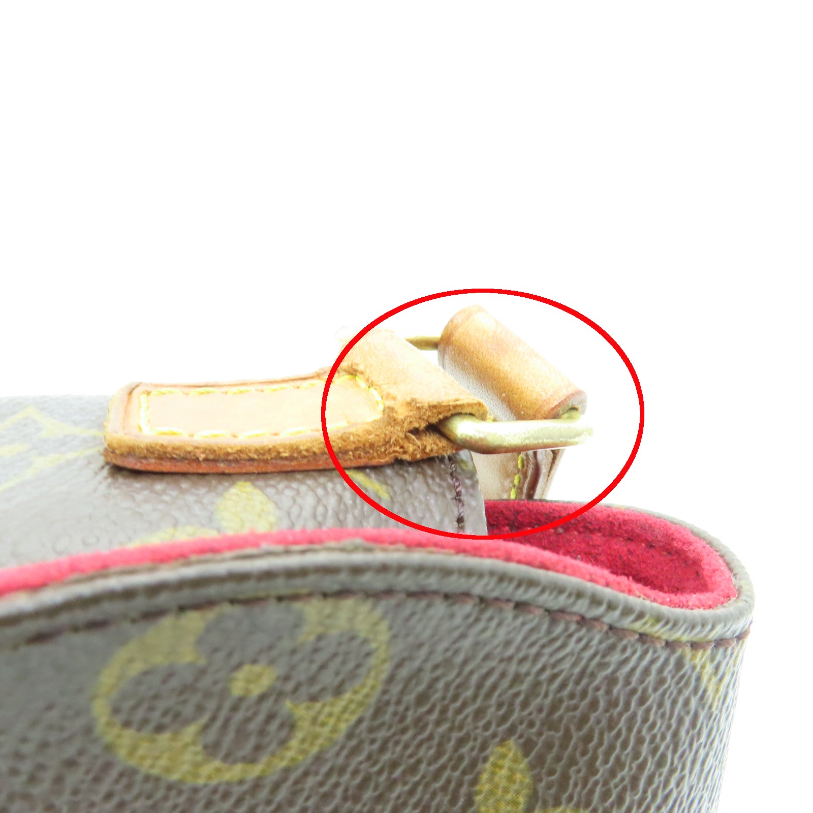 LOUIS VUITTON Monogram Tambourine金扣肩背袋棕色