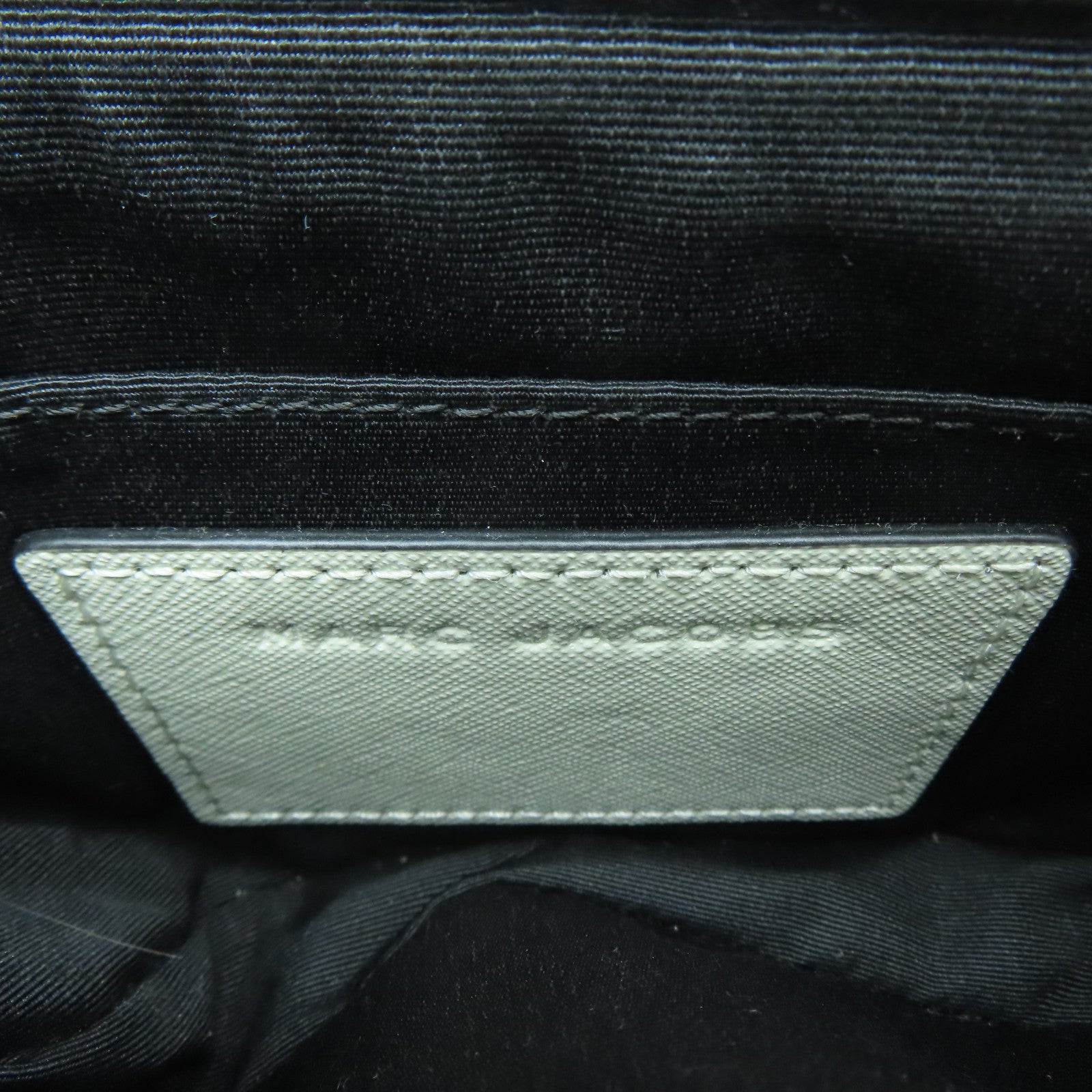 MARC JACOBS 塗層帆布Shoulder Bag金扣肩背袋白色/紅色/深藍色