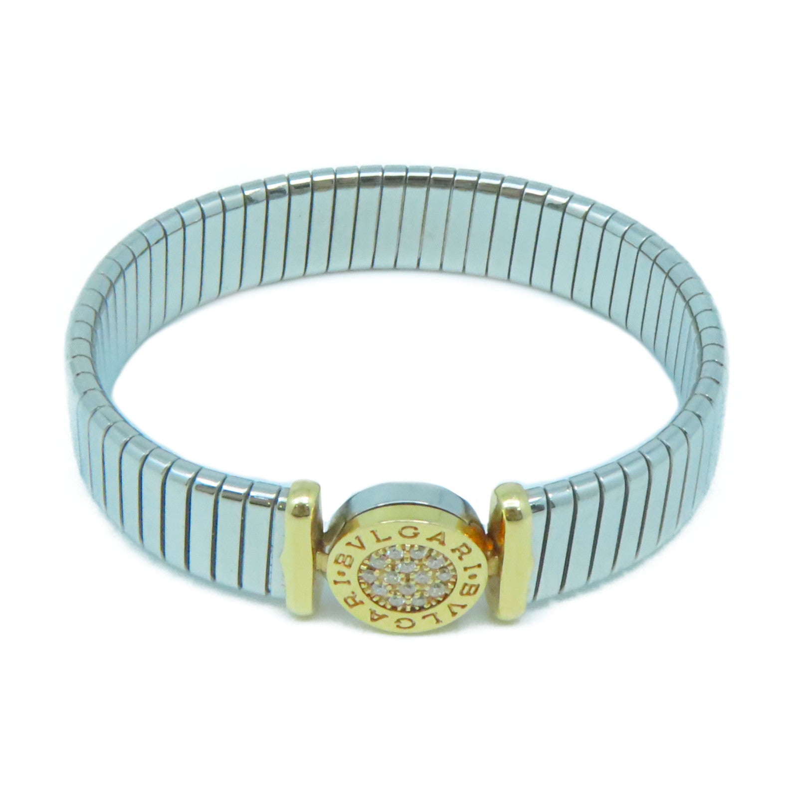 BVLGARI 18K/不鏽鋼Bvlgari Bracelet金扣手鐲金色/銀色