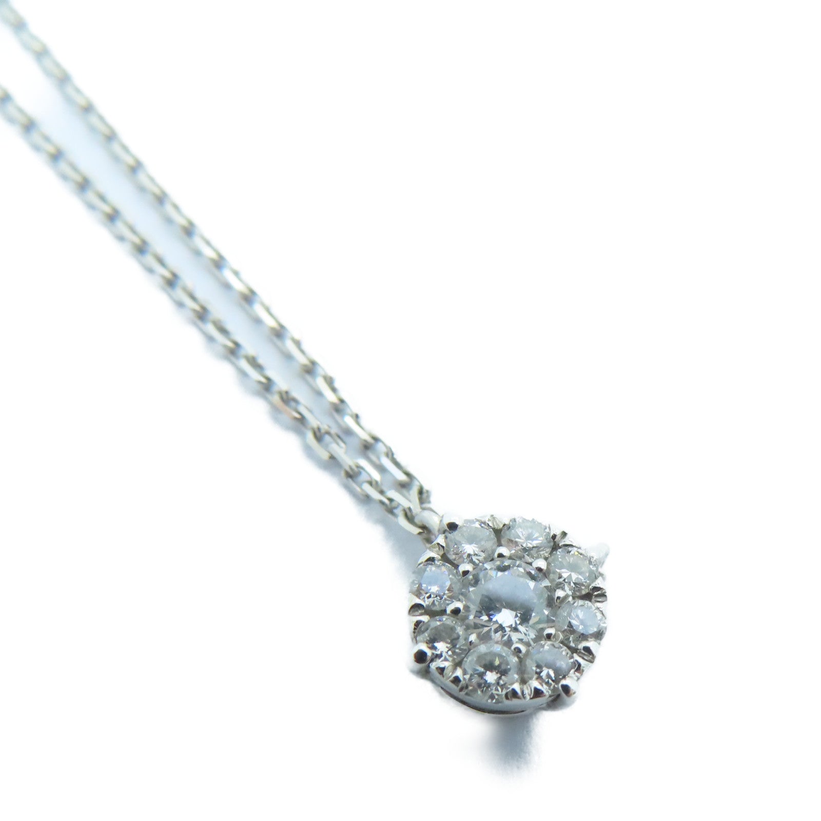 JEWELRY 18K白金Diamond Necklace 0.34ct钻石项链