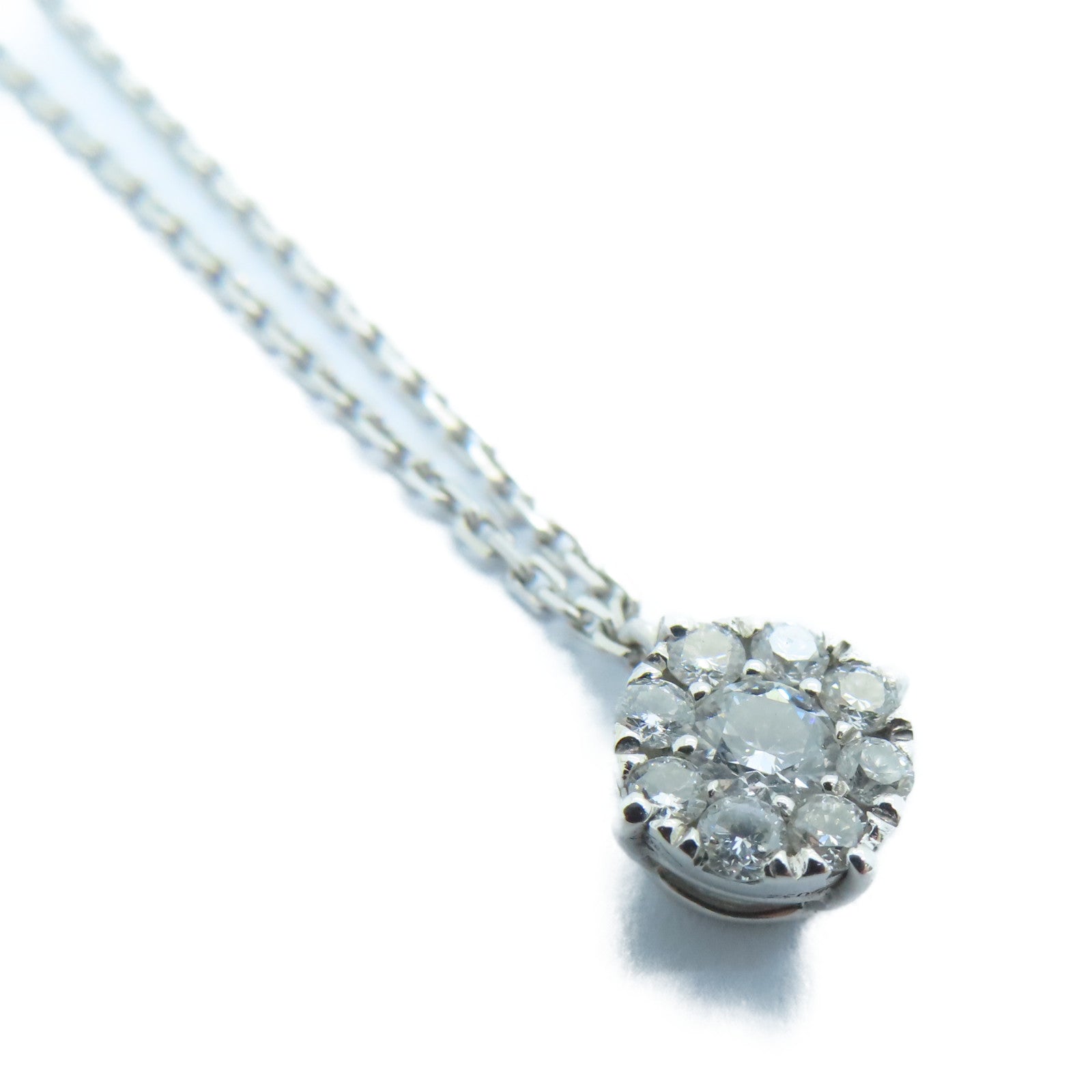 JEWELRY 18K白金Diamond Necklace 0.34ct钻石项链
