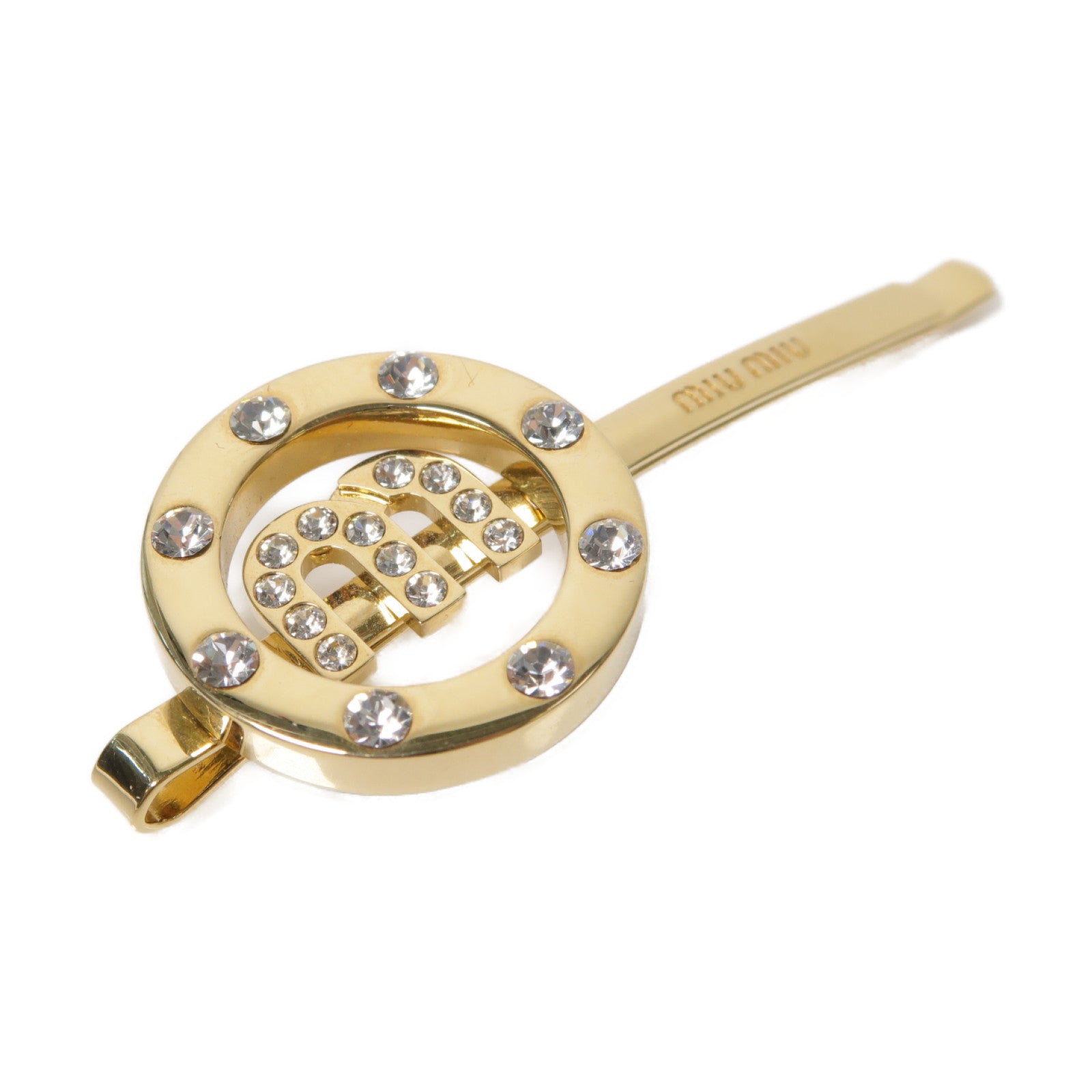 Miu Miu 金屬Hair Clip髮夾金色