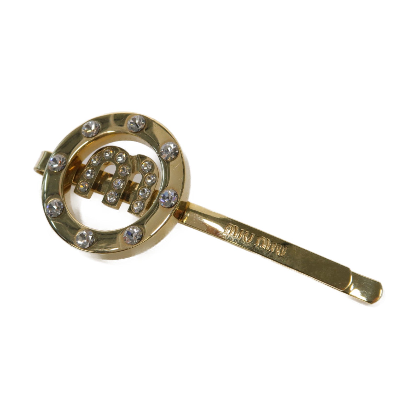 Miu Miu 金屬Hair Clip髮夾金色