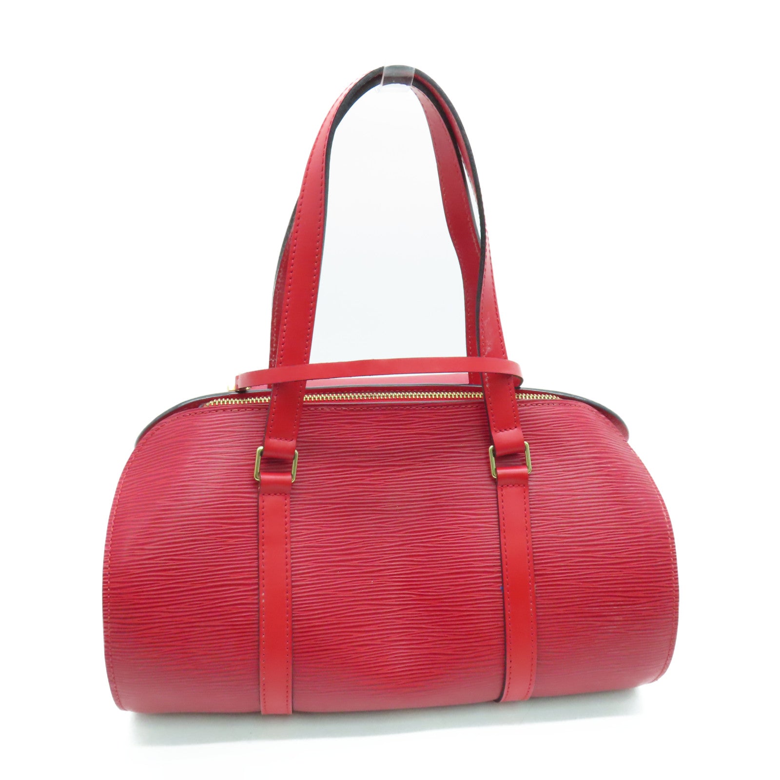 LOUIS VUITTON 【激減優惠】Epi Soufflot金扣手挽袋紅色