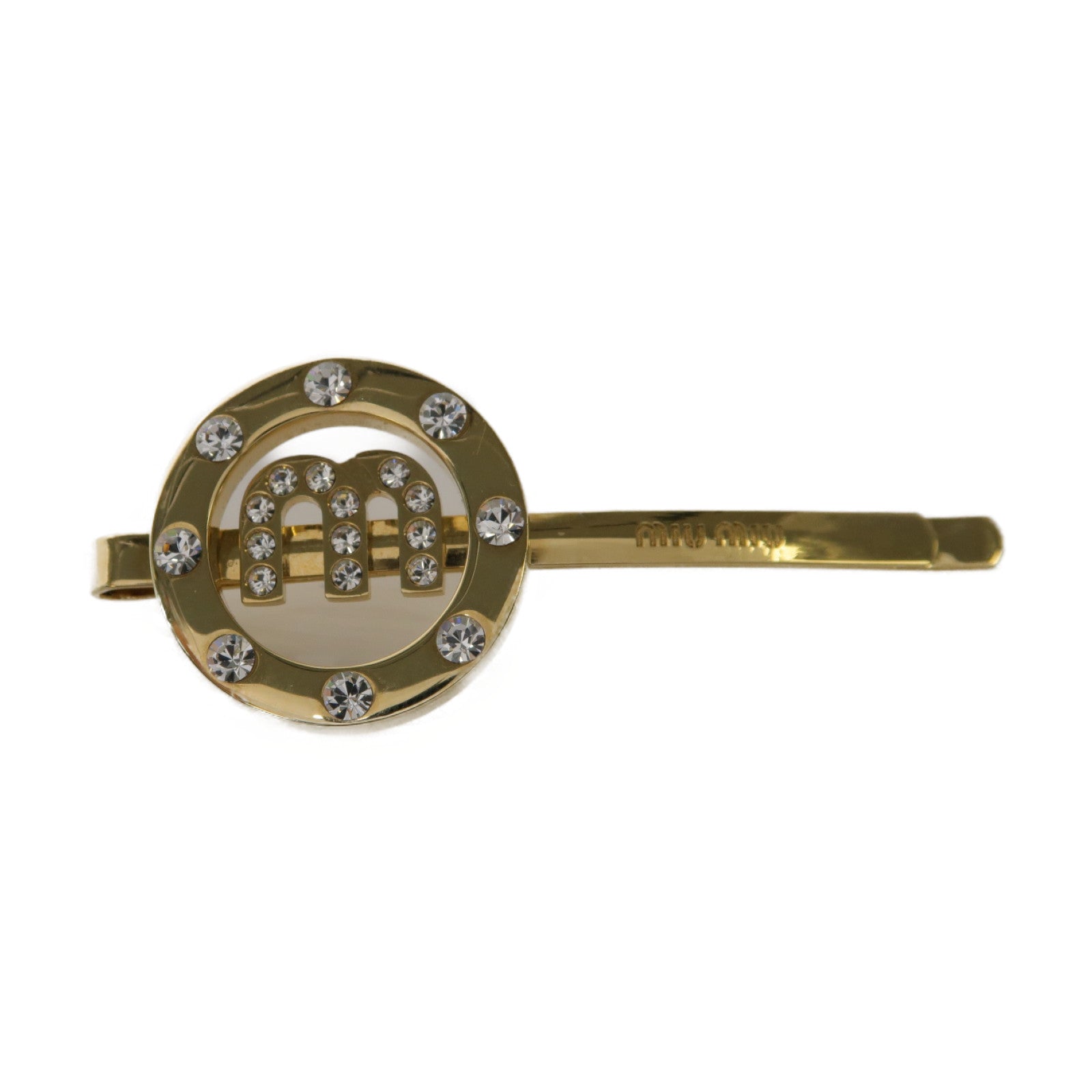 Miu Miu 金屬Hair Clip髮夾金色