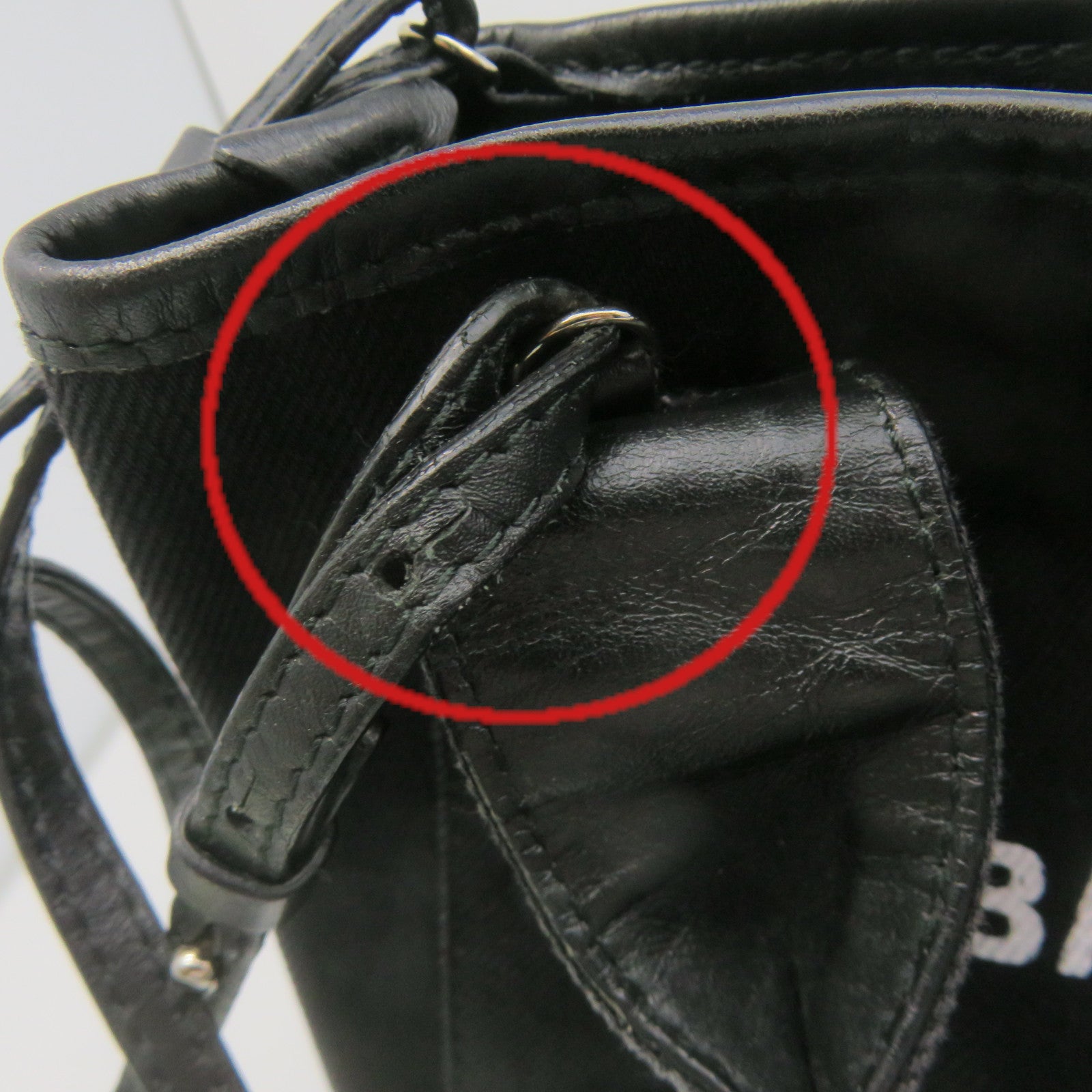 BALENCIAGA 帆布Cabas XS Bag手挽肩背两用袋黑色