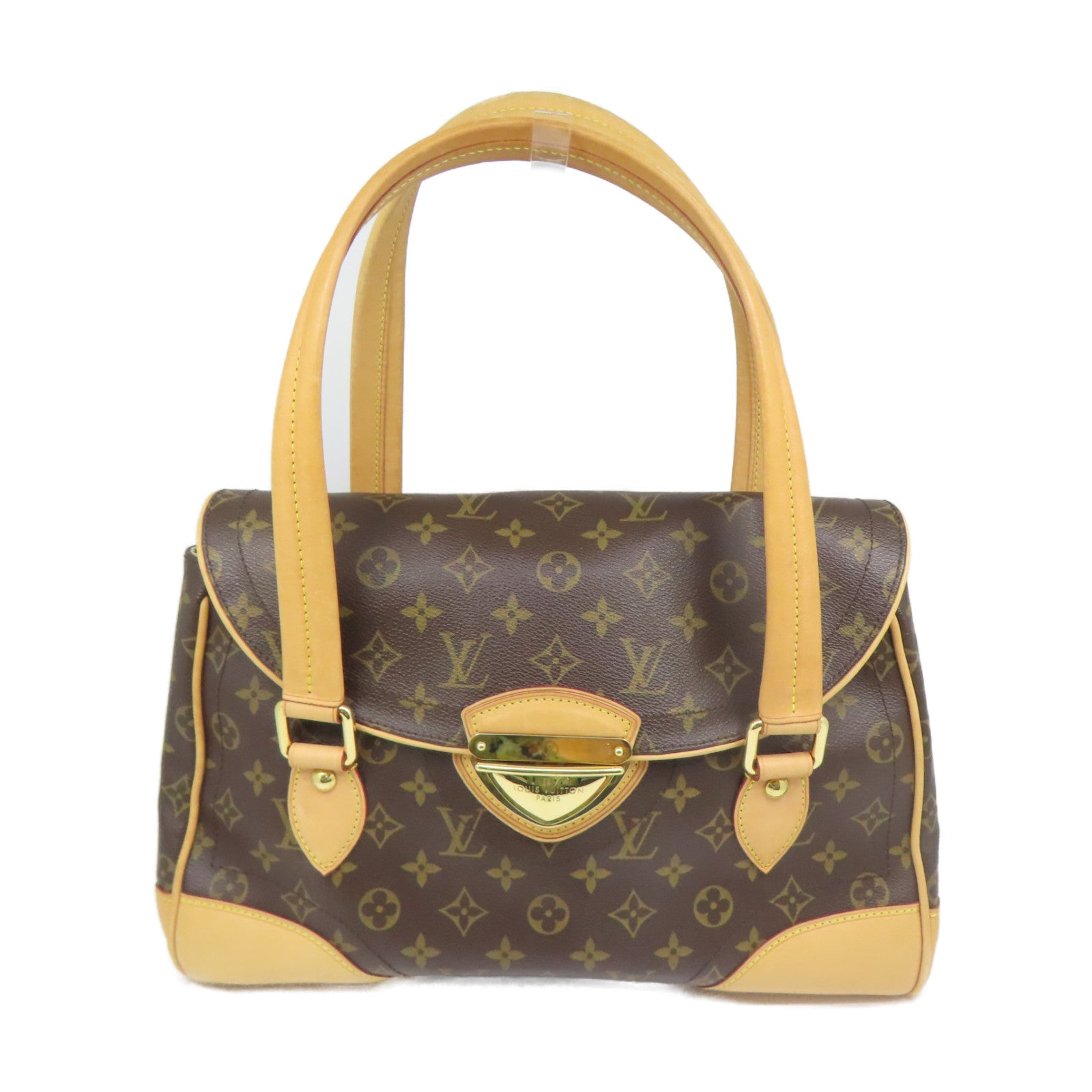 LOUIS VUITTON Monogram Beverly GM金扣肩背袋啡色